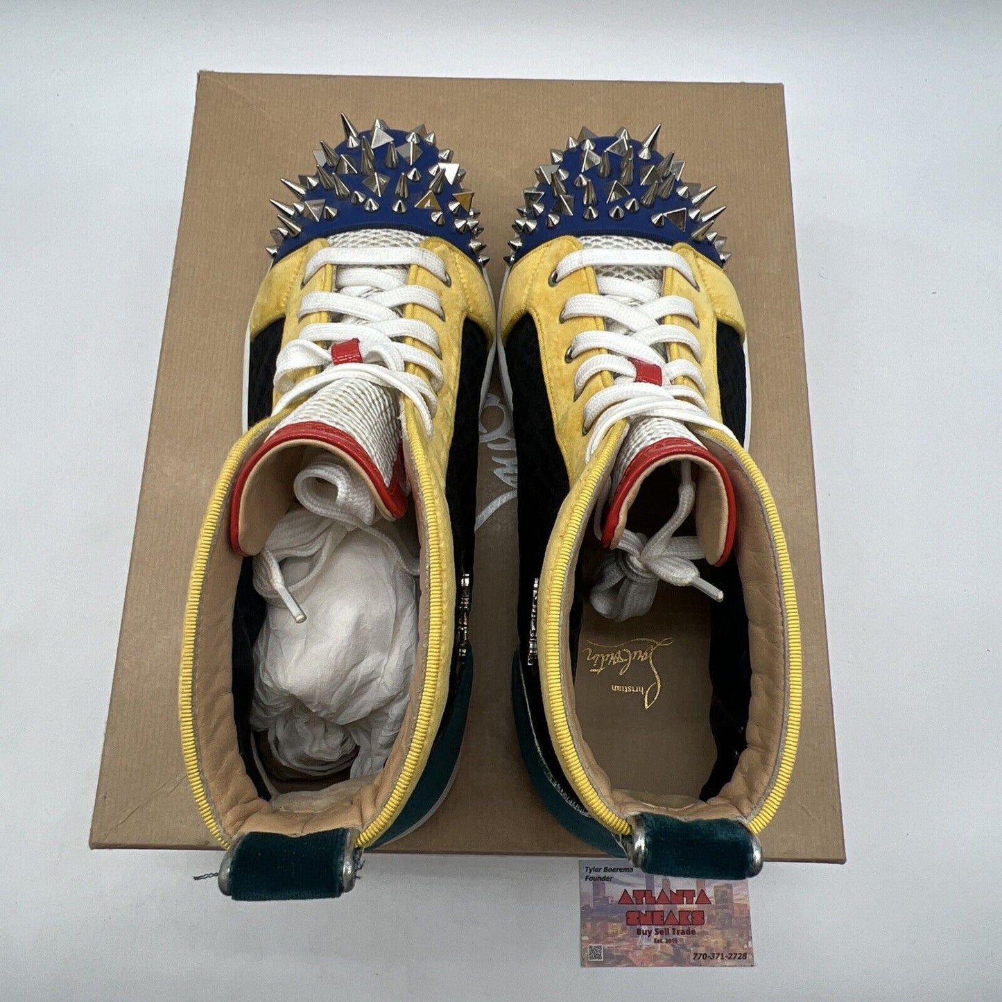 Size 11 - Christian Louboutin Orlato Multicolor High Top Sneaker
