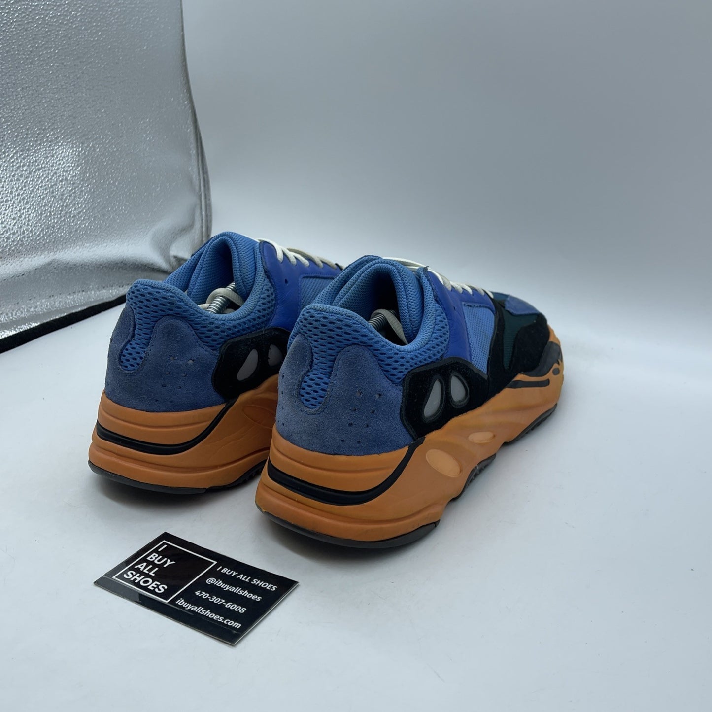 Size 12 - adidas Yeezy Boost 700 Bright Blue Black Green Suede (GZ0541)