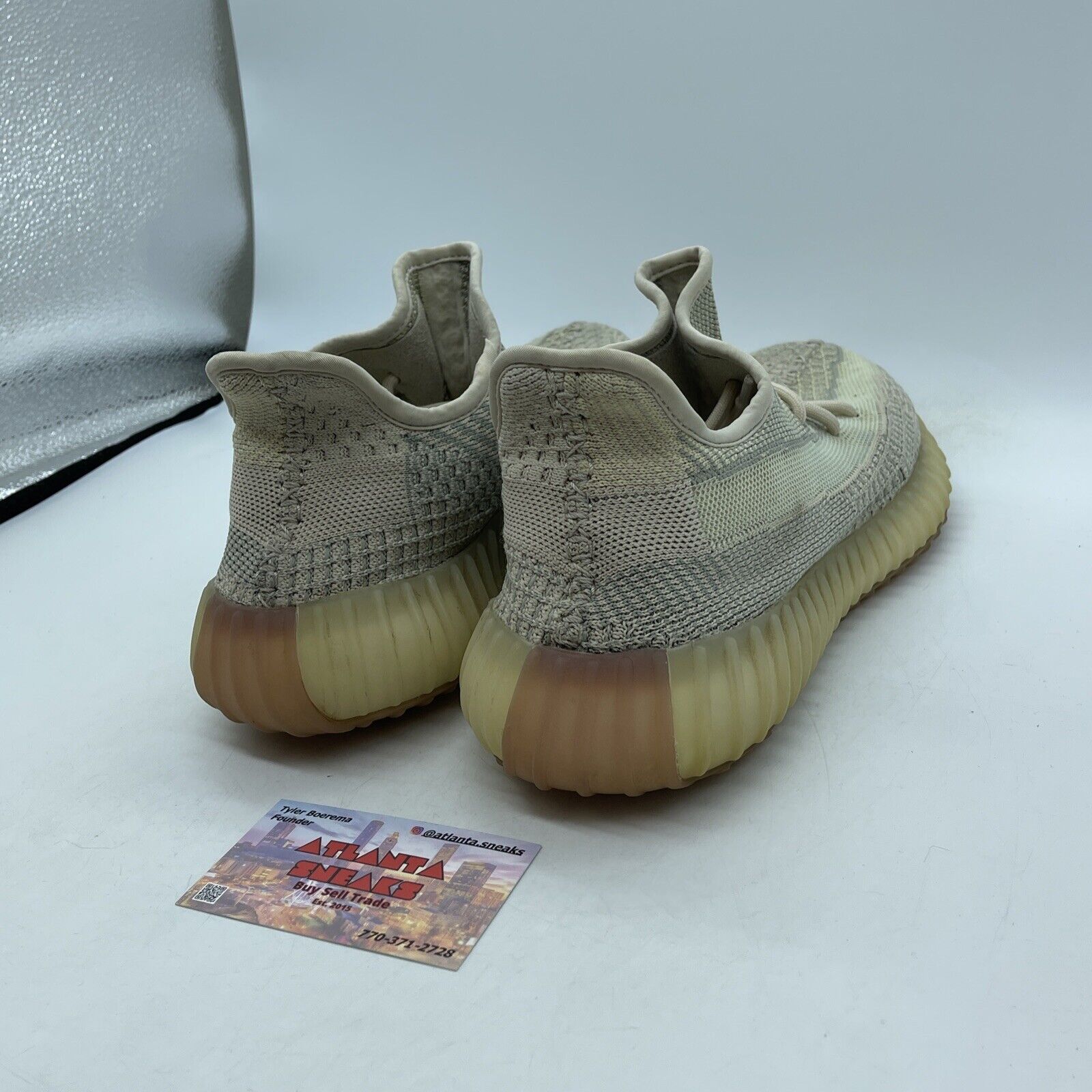 Size 9.5 - Yeezy Boost 350 V2 Citrin Non-Reflective Green Grey (FW3042)