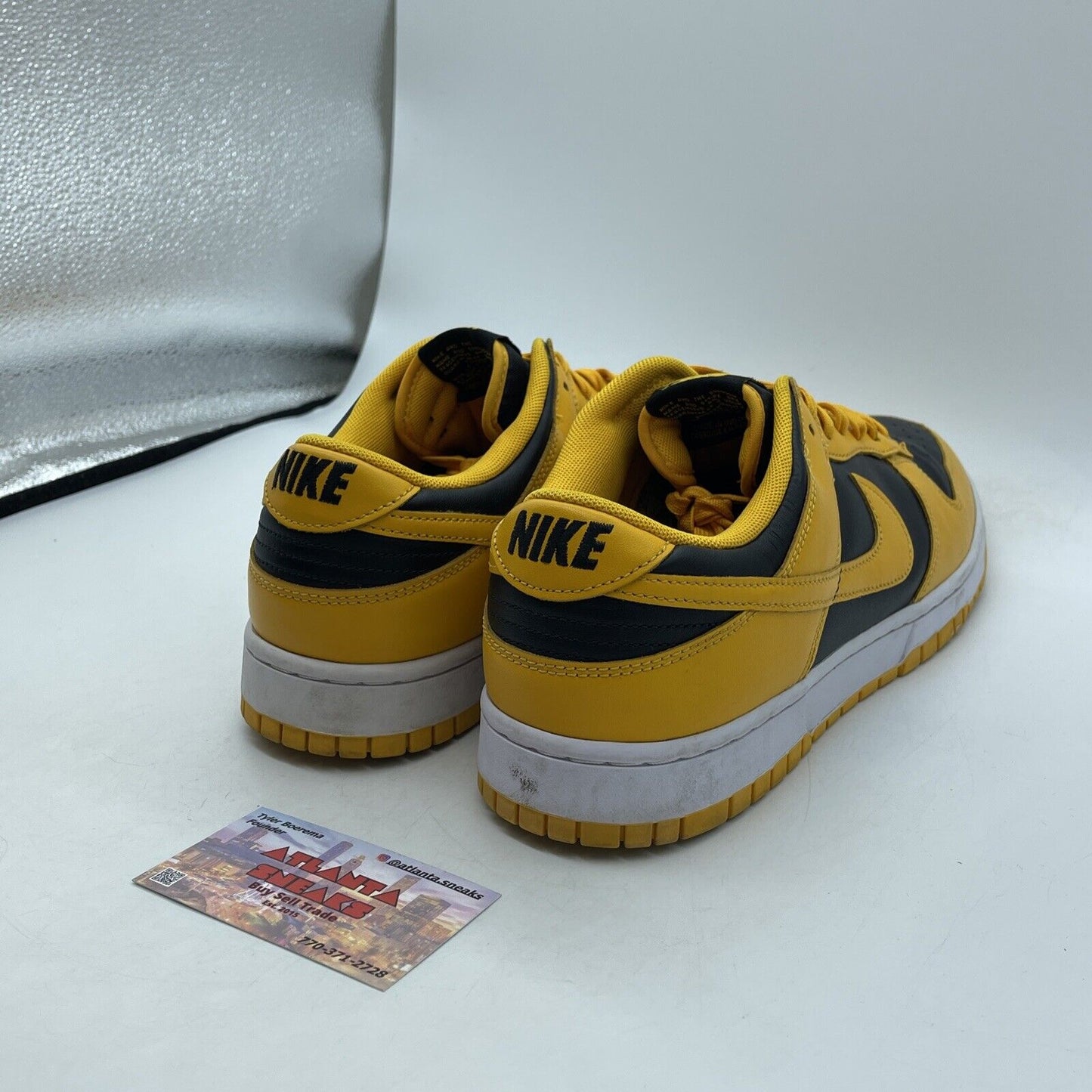 Size 12 - Nike Dunk Low Goldenrod Yellow Black White Leather (DD1391-004)