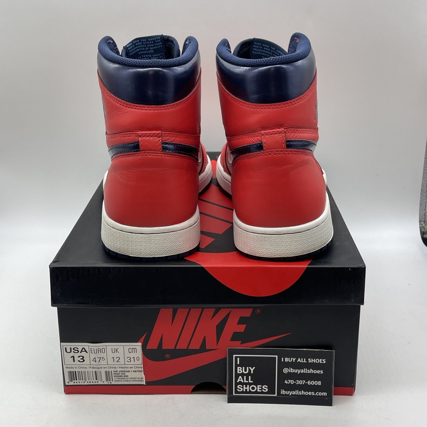Size 13 - Air Jordan 1 Retro OG High David Letterman (555088-606)