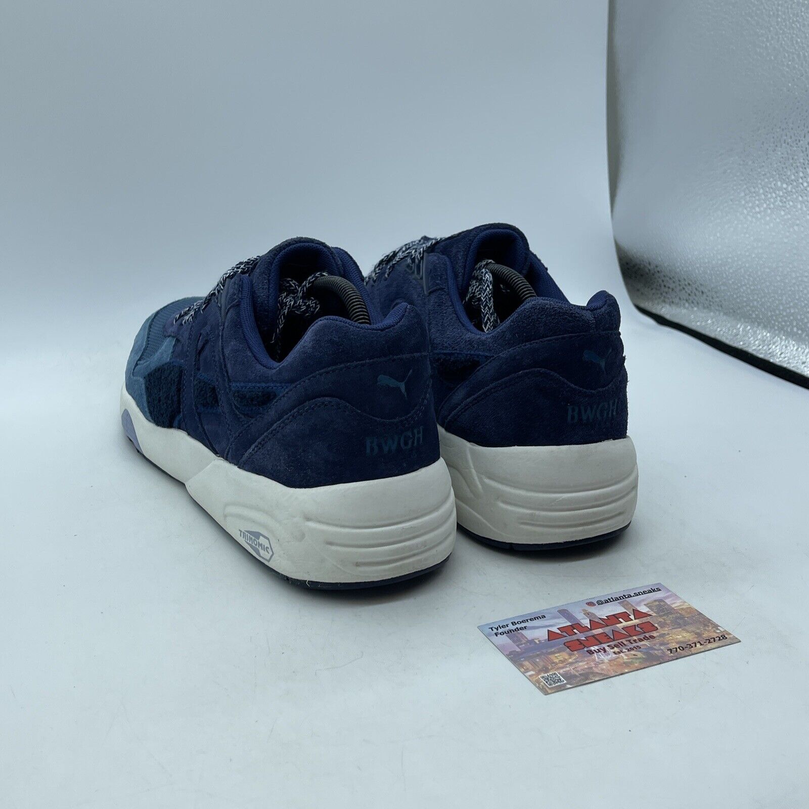 Size 11 - PUMA BWGH x R698 OG Cream Release Blue Suede White (357174-01)