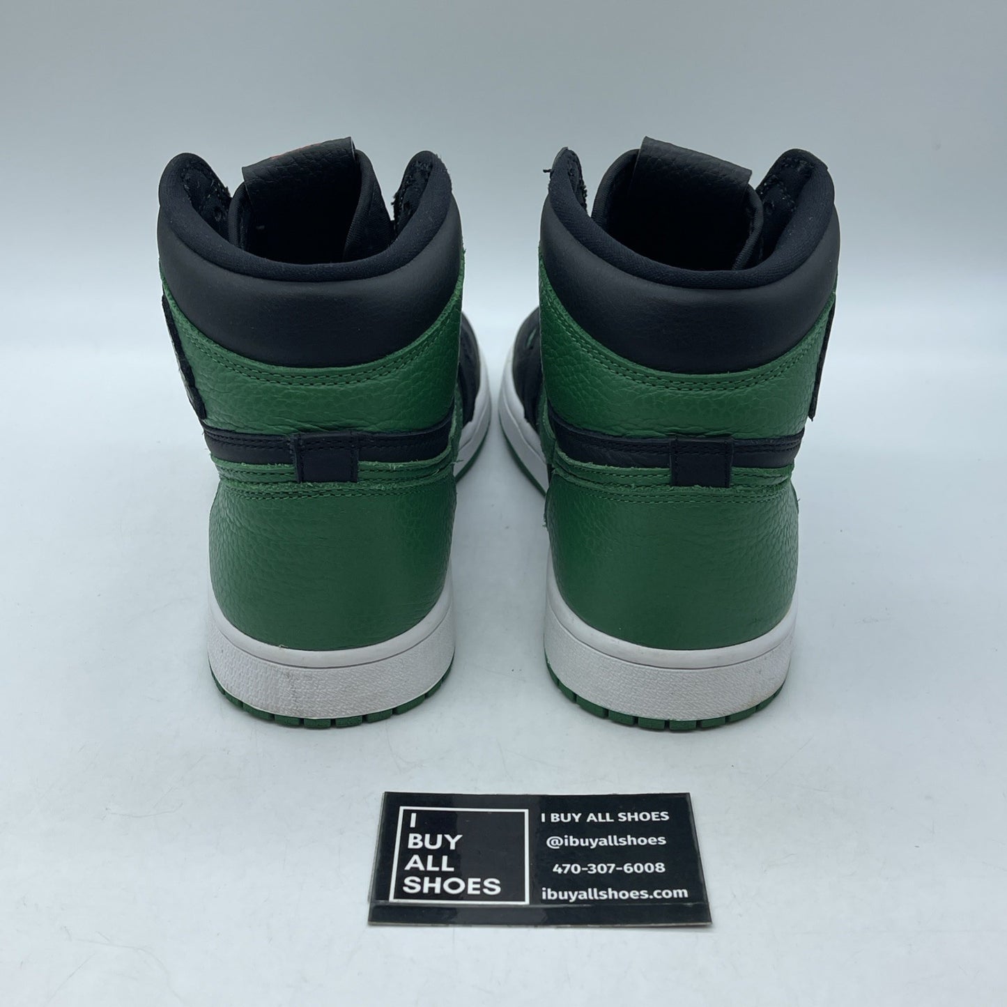 Size 10 - Jordan 1 Retro OG High Pine Green 2.0 Black Leather (555088-030)