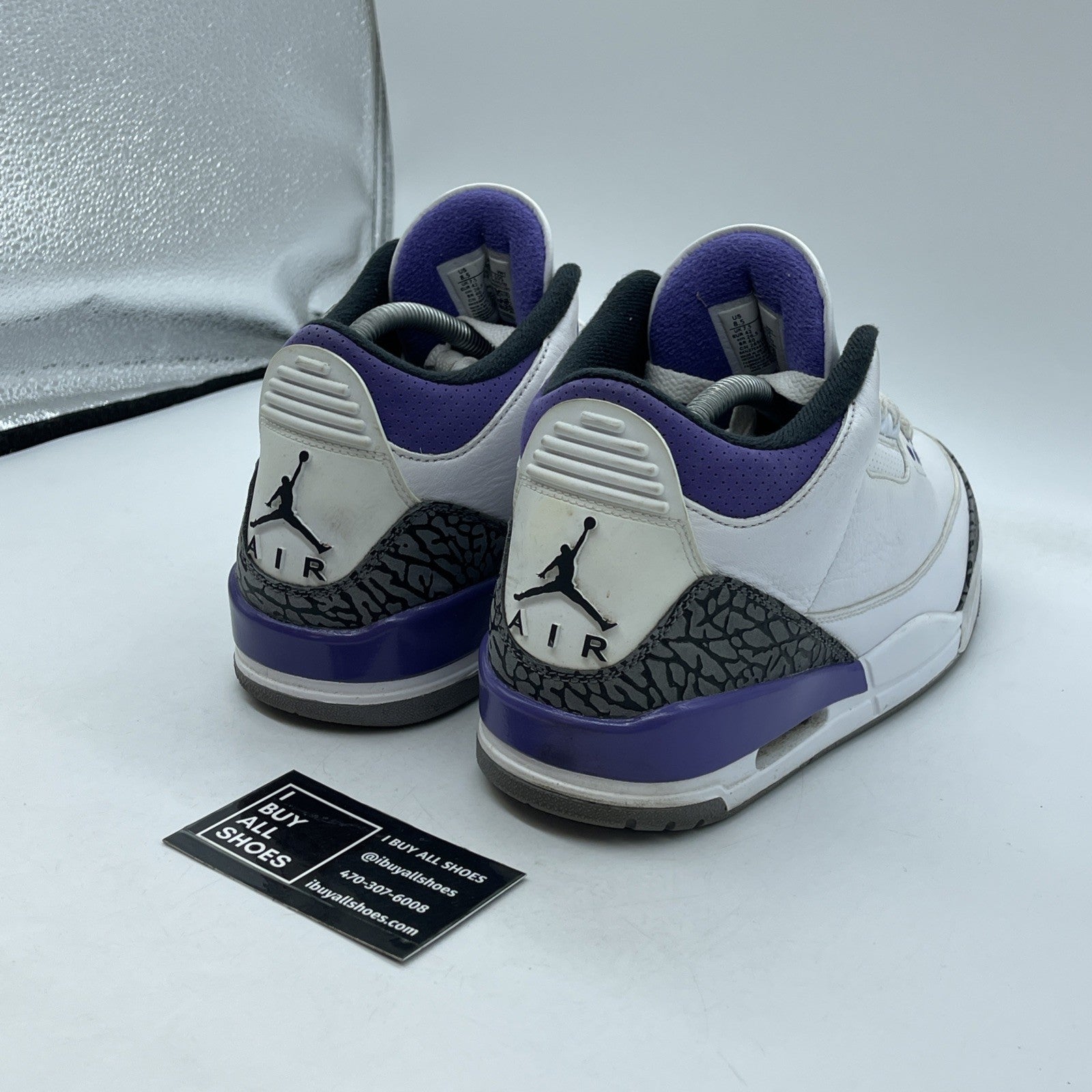 Size 8.5 - Jordan 3 Retro Mid Dark Iris Leather Grey Suede (CT8532-105)