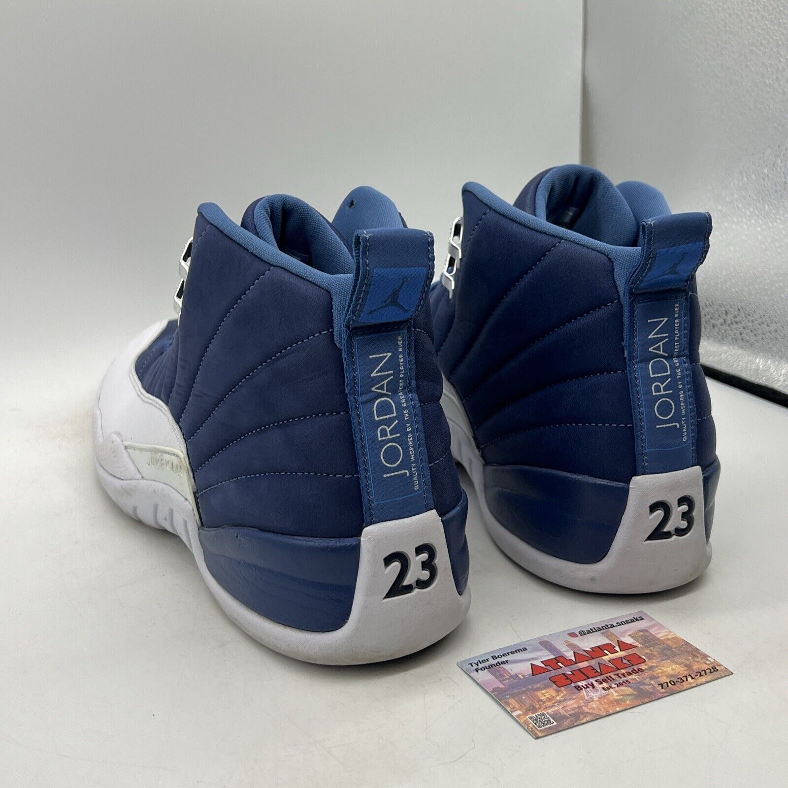 Size 13 - Jordan 12 Retro Indigo 2020 Navy White Leather (130690-404)