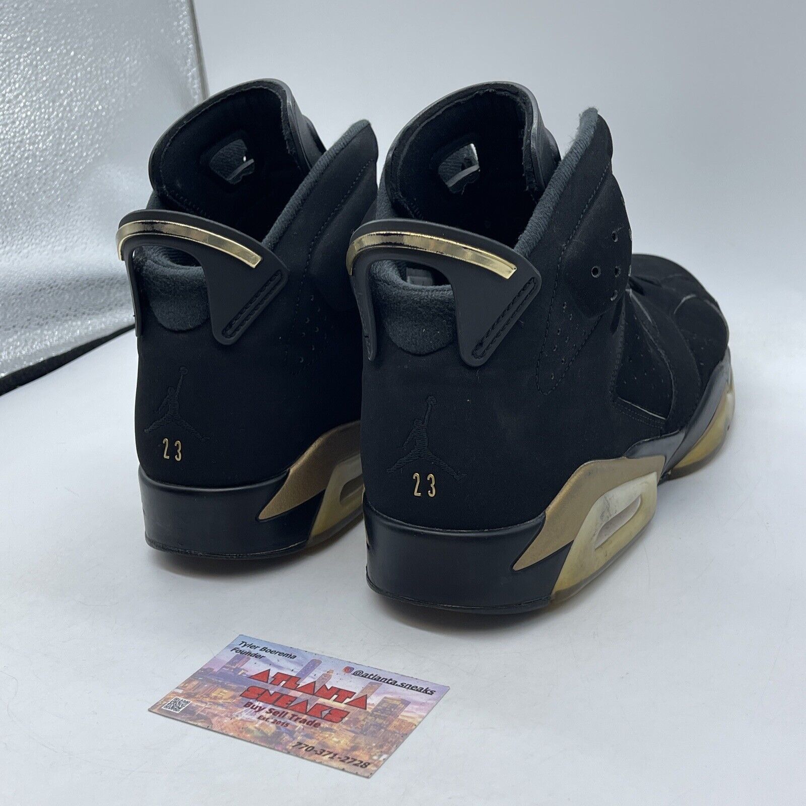 Size 11.5 - Jordan 6 Retro Defining Moments 2020 Gold Black Suede (CT4954-007)