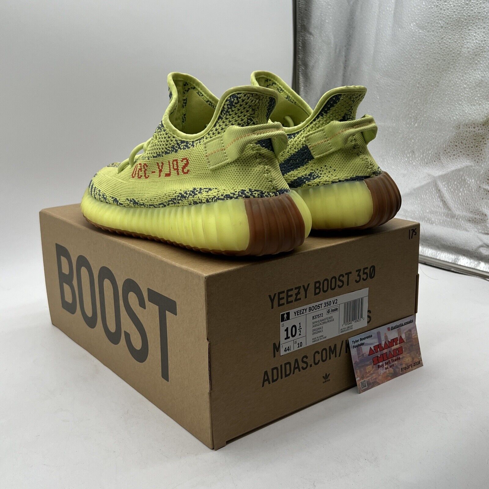 Size 10.5 - adidas Yeezy Boost 350 V2 Low Semi Frozen Yellow (B37572)