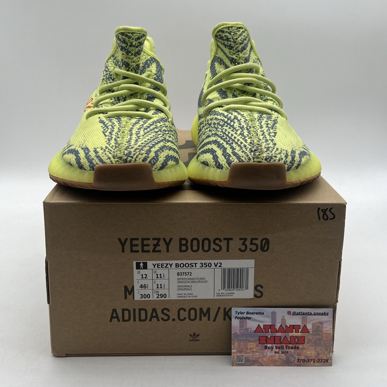 Size 12 - adidas Yeezy Boost 350 V2 Low Semi Frozen Yellow