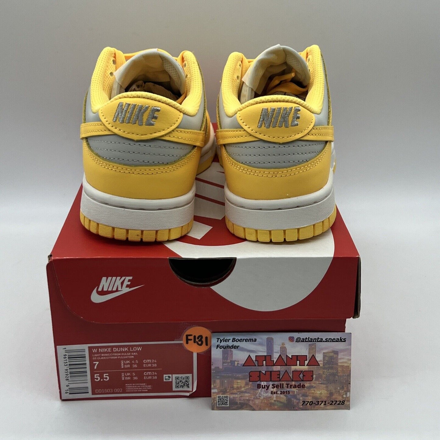 Size 7 - Nike Dunk Low Citron Pulse W Brand New Og All