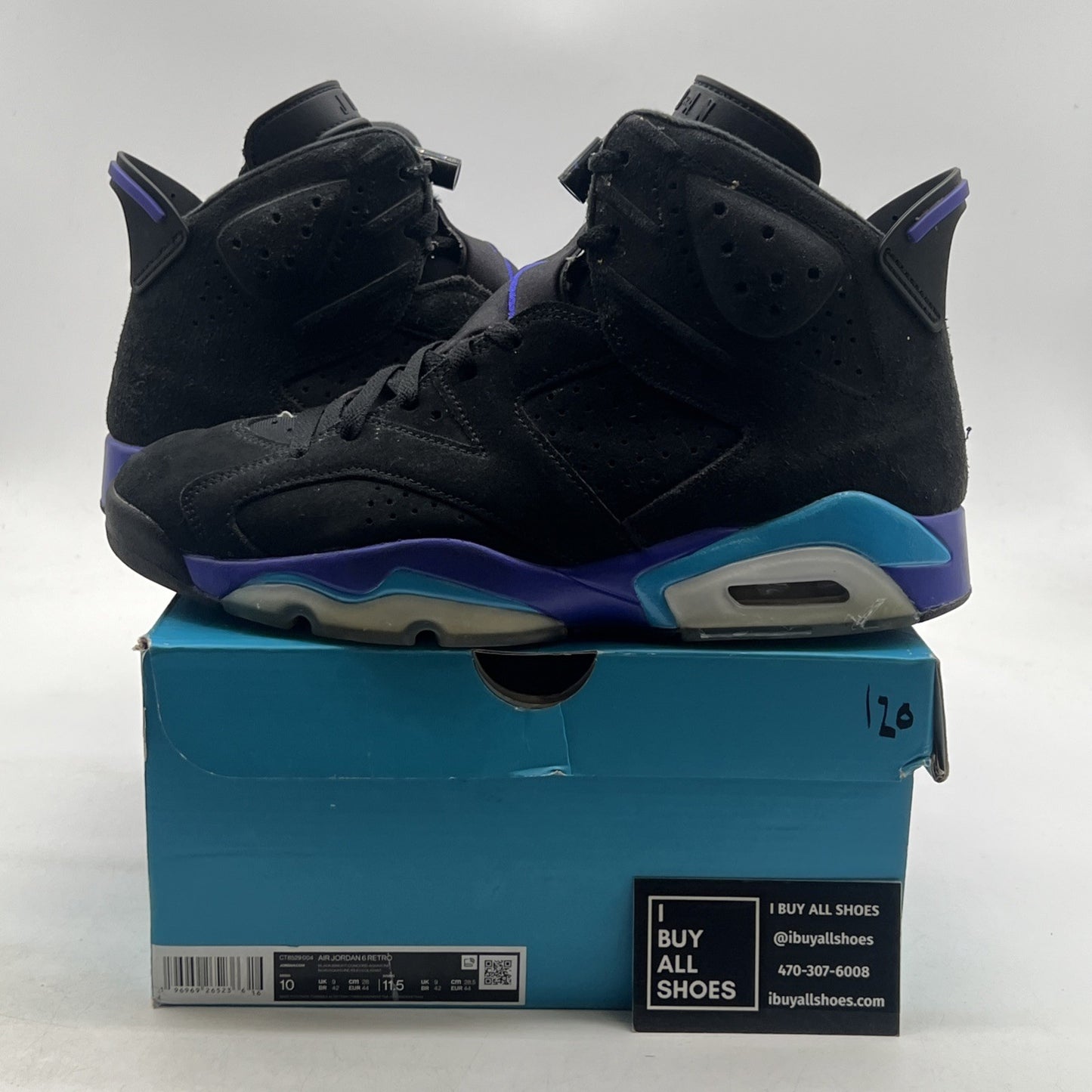 Size 10 - Air Jordan 6 Retro Aqua (CT8529-004)