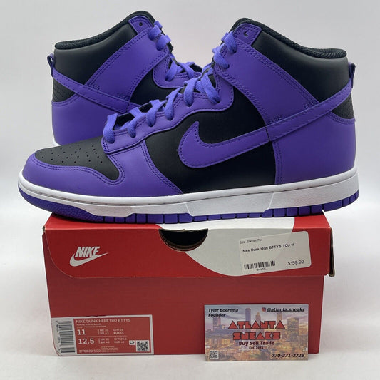 Size 11 - Nike Dunk High Psychic Purple Black White Leather (DV0829-500)
