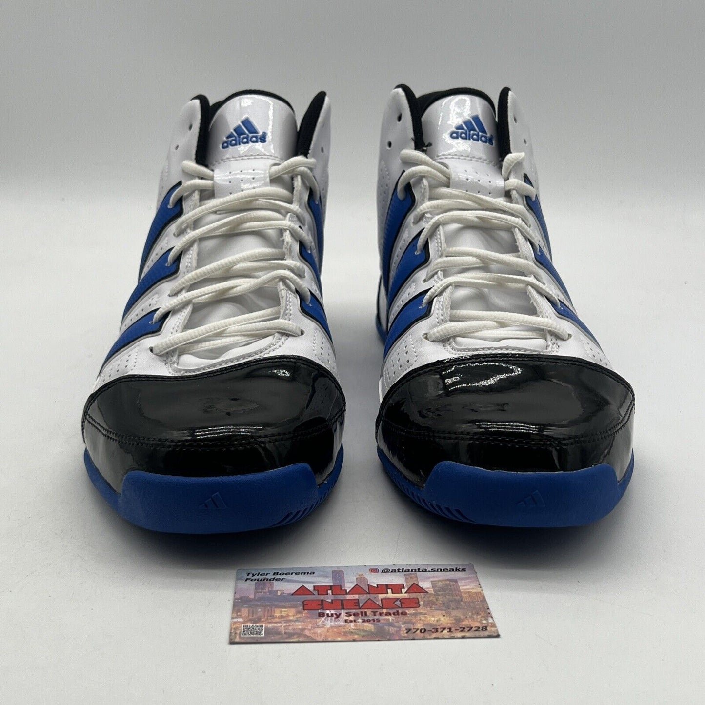 Size 13 - ADIDAS COMMANDER LITE Black Blue Basketball Shoes (G09058)