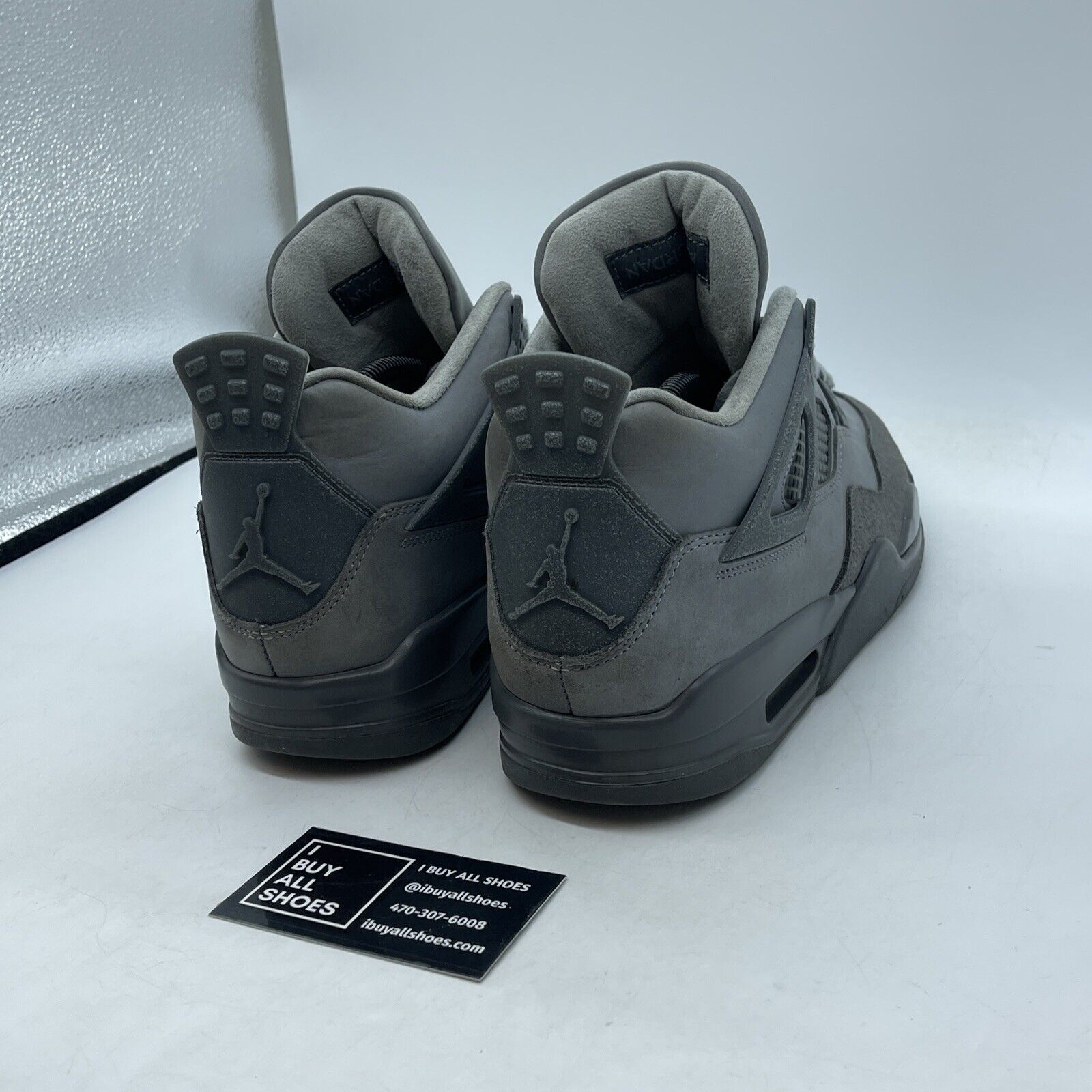 Size 9 - Air Jordan 4 Retro 2024 Paris Olympics Wet Cement Suede (FQ7928-001)