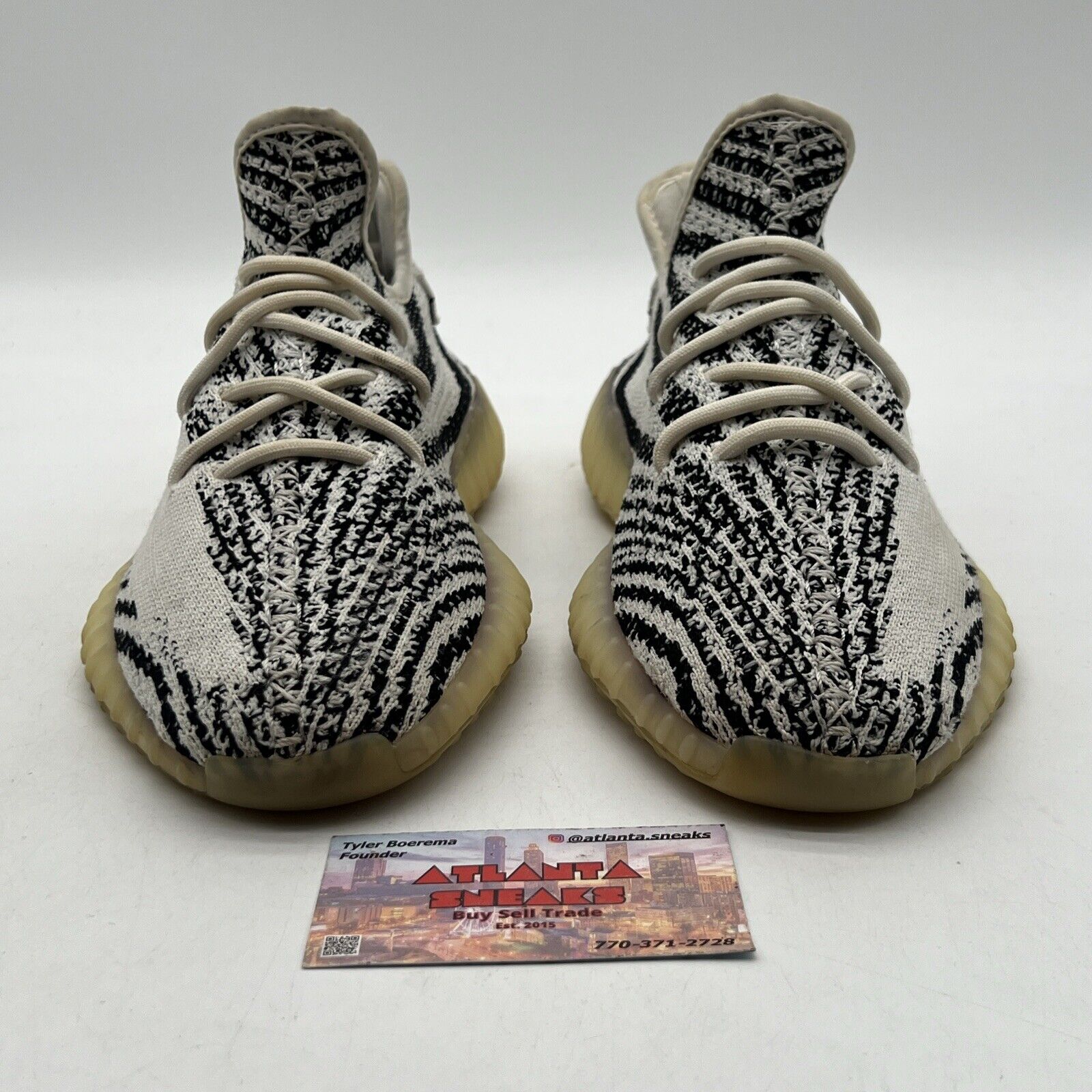 Size 8 - adidas Yeezy Boost 350 V2 Low Zebra White Black Red (CP9654)