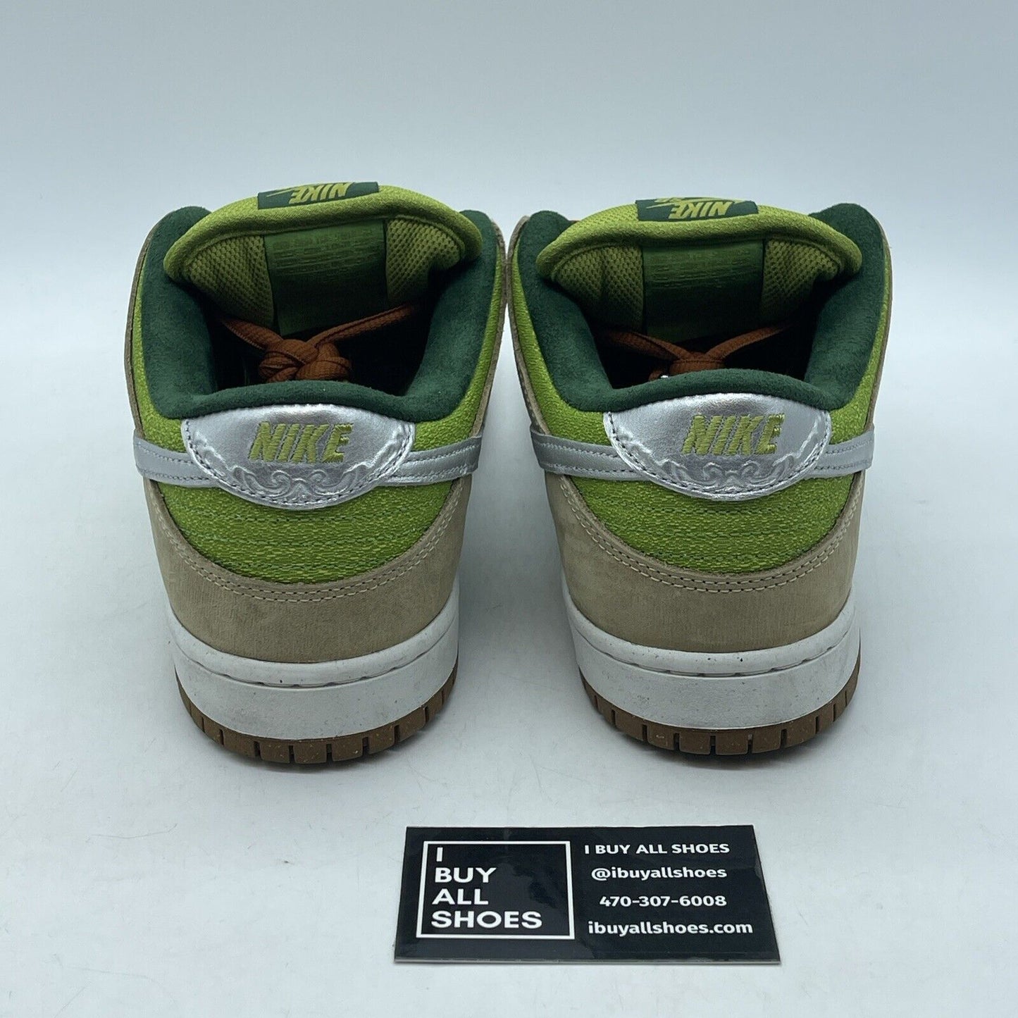 Size 11 - Nike Dunk Pro SB Low Escargot Green Brown Silver Suede (FQ7585-200)