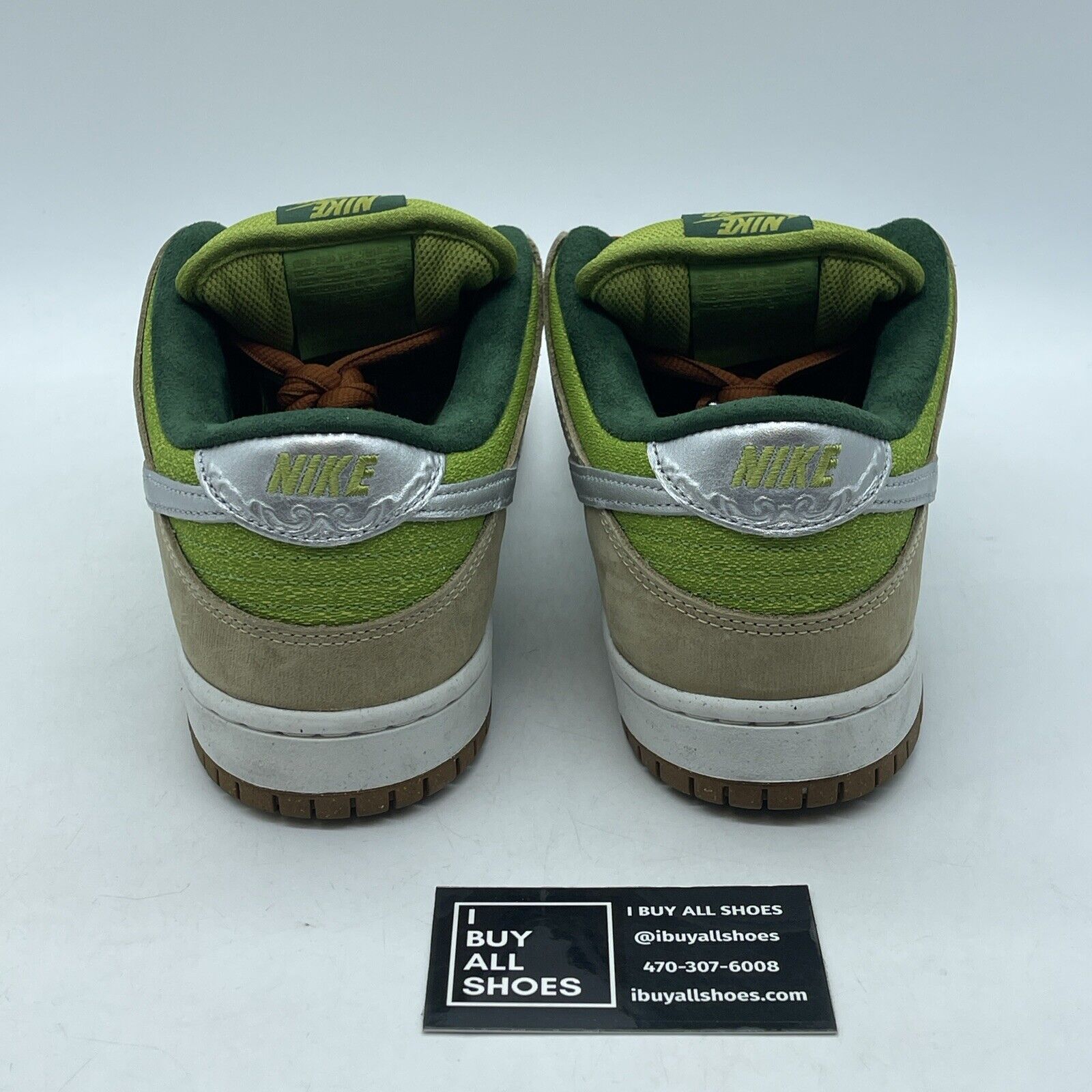 Size 11 - Nike Dunk Pro SB Low Escargot Green Brown Silver Suede (FQ7585-200)