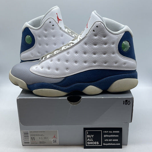 Size 11 - Jordan 13 Retro Mid French Blue Suede Grey White Leather (414571-164)