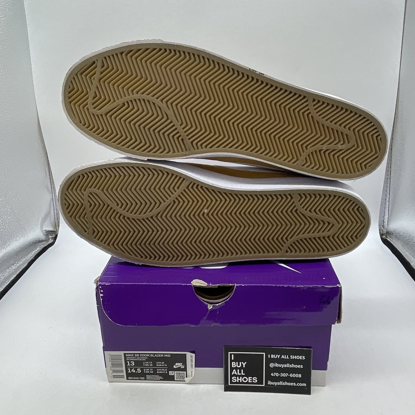Size 13 - Nike Zoom Blazer SB Mid University Gold (864349-700)