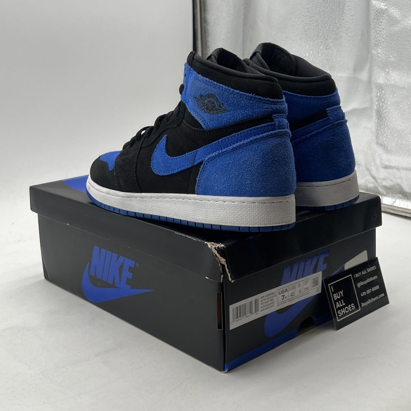 Size 7 - Air Jordan 1 Retro OG High Royal Reimagined (FD1437-042)
