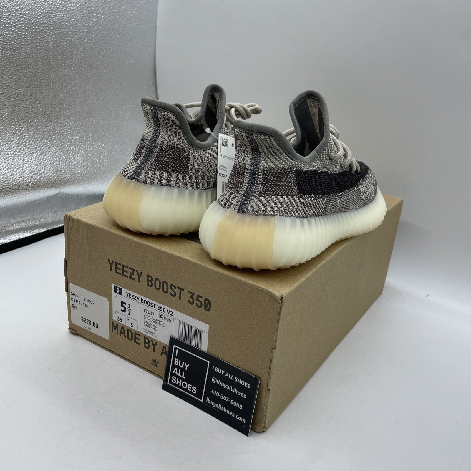 Size 5.5 - adidas Yeezy Boost 350 V2 Low Zyon Suede (FZ1267)