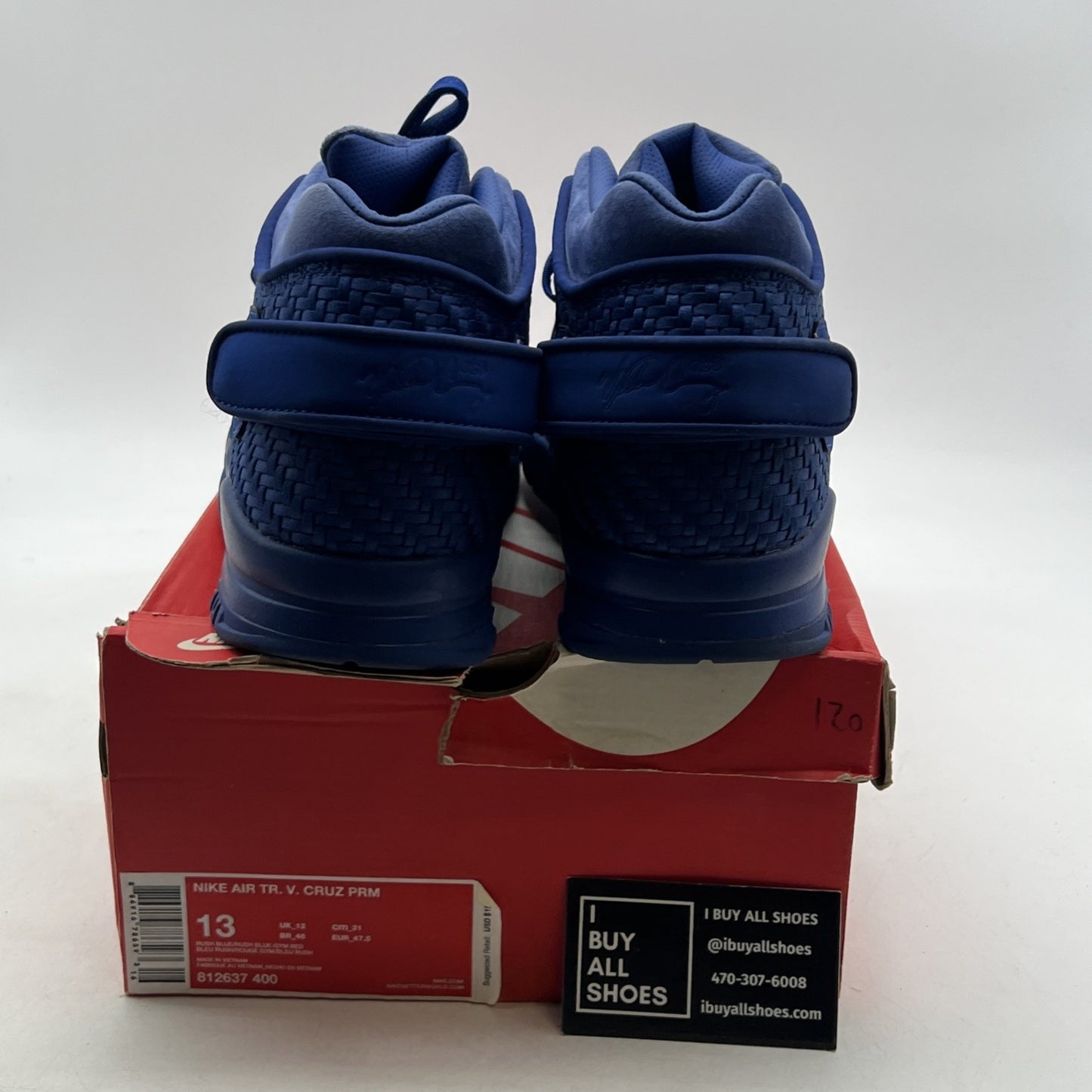 Size 13 - Nike Air Trainer V Cruz Premium Rush Blue (812637-400)
