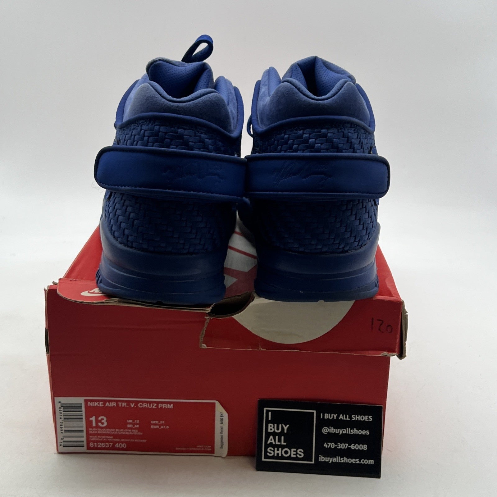 Size 13 - Nike Air Trainer V Cruz Premium Rush Blue (812637-400)