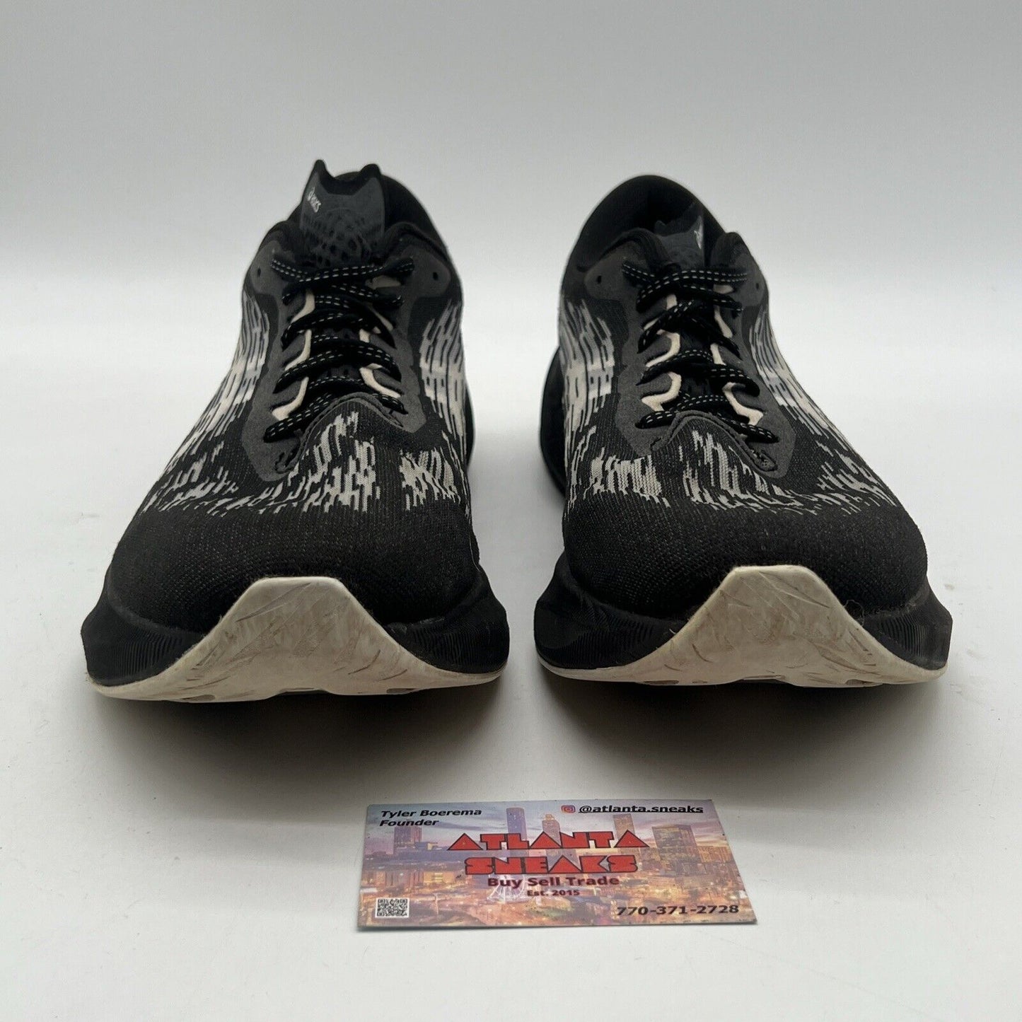 Size 12.5 - Asics Novablast 3 Men 10 Black Running Training Shoes BHFO 6919
