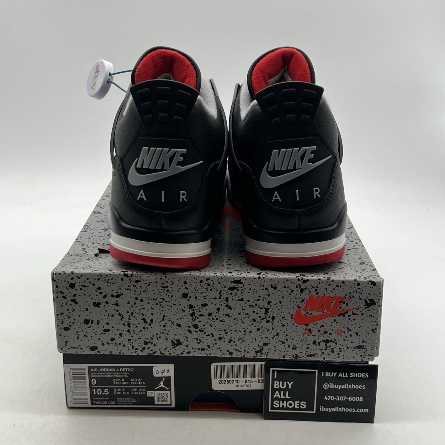 Size 9 - Air Jordan 4 Retro Bred Reimagined (FV5029-006)