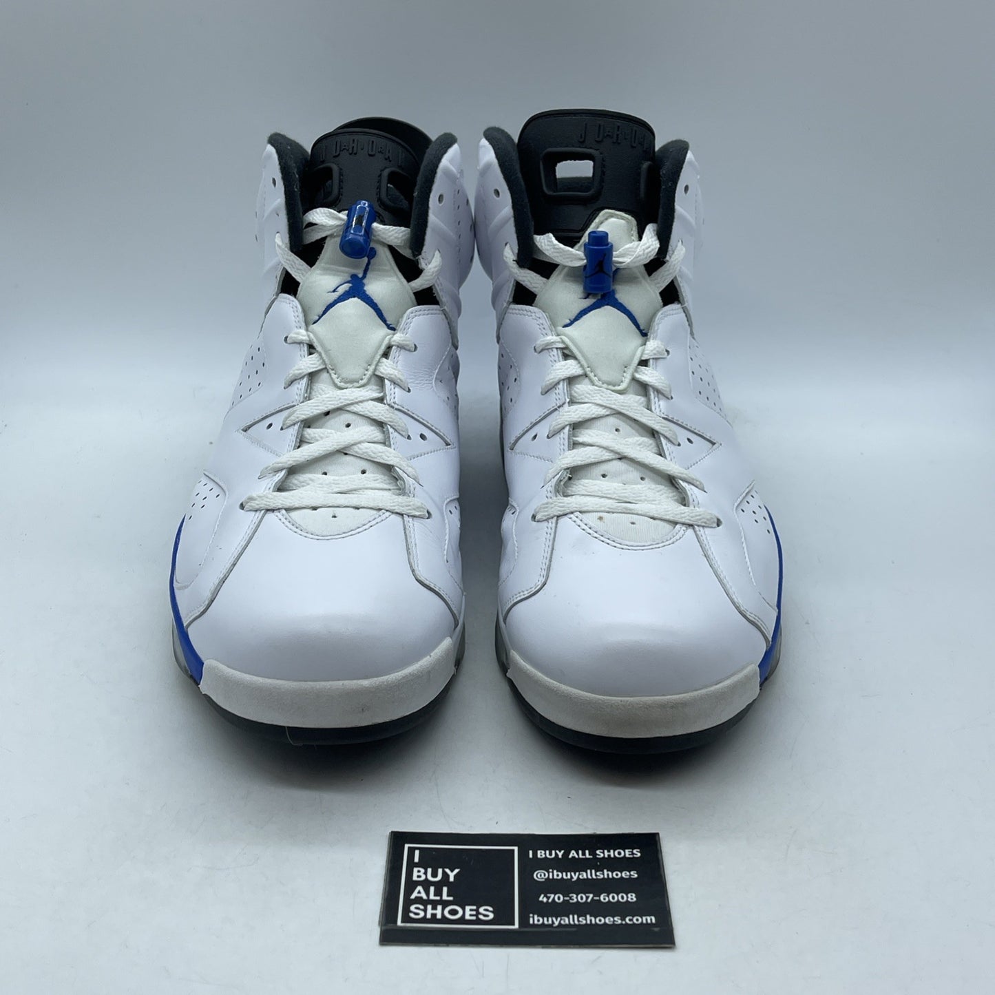 Size 14 - Air Jordan 6 Retro 2014 Sport Blue (384664-107)