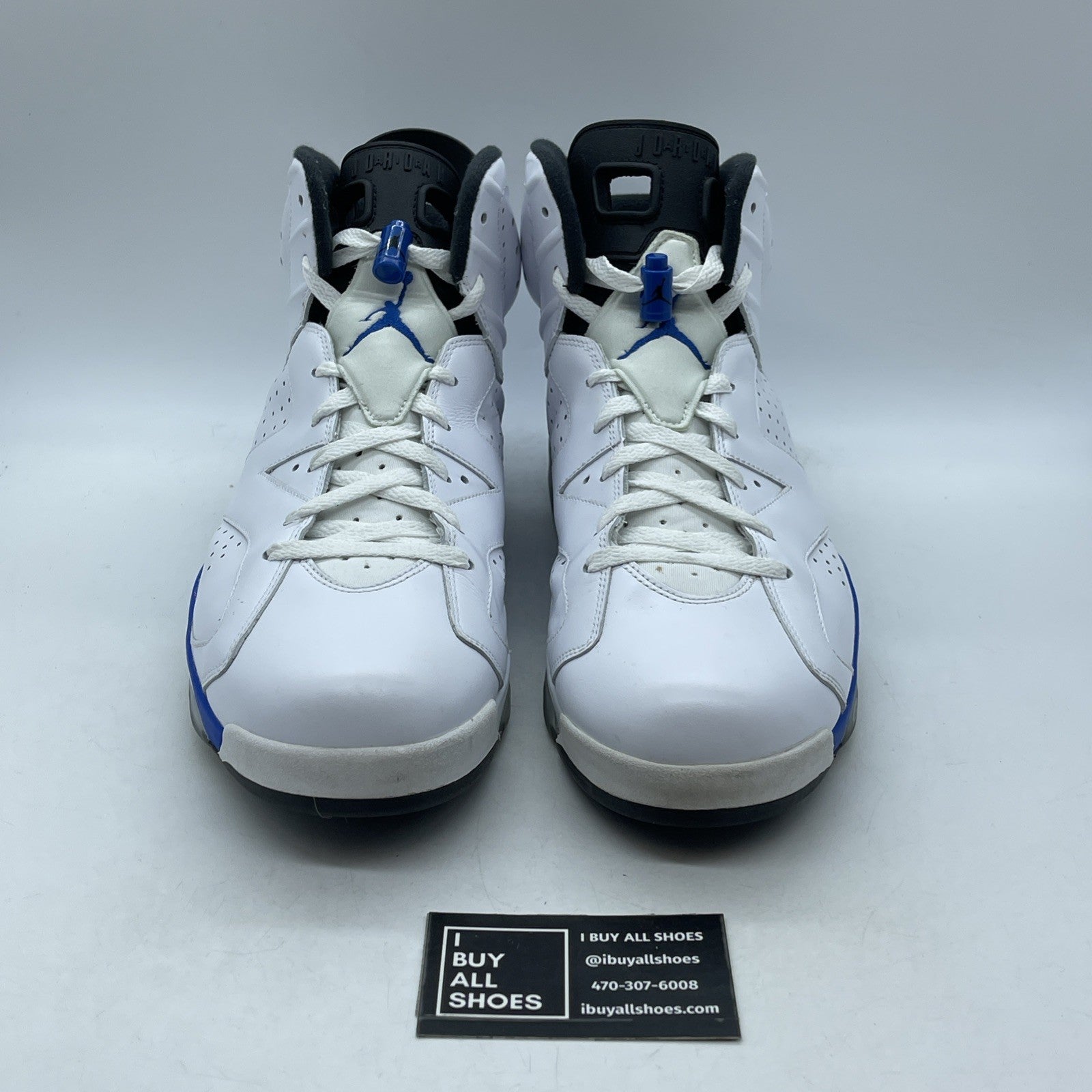 Size 14 - Air Jordan 6 Retro 2014 Sport Blue (384664-107)