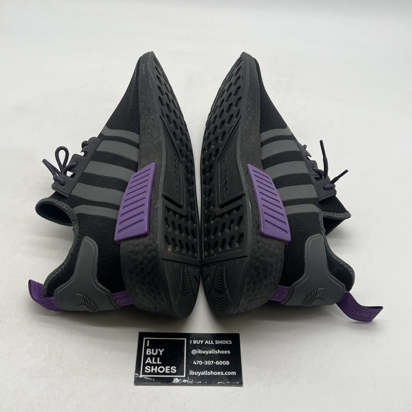 Size 13 - adidas NMD_R1 Black Active Purple (GW5664)