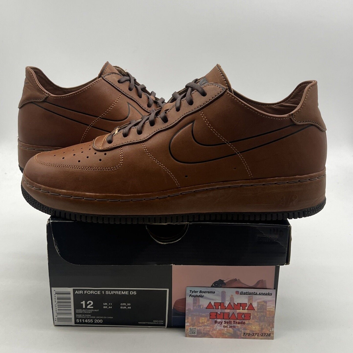 Size 12 - Nike Air Force 1 Supreme Ds Deconstruct (511455-200)