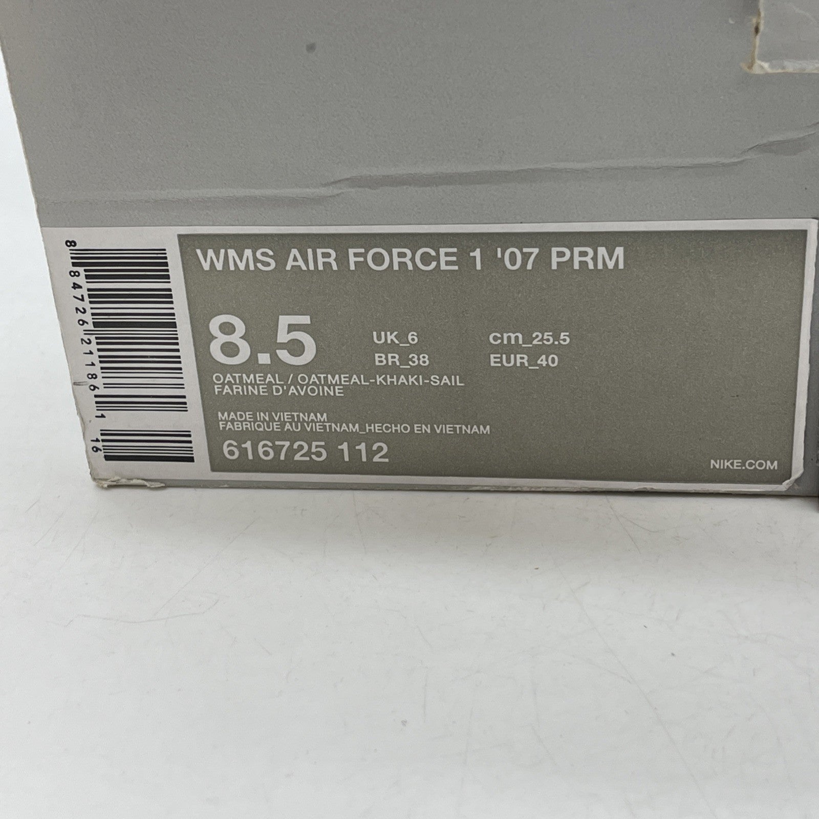 Size 8.5W - Nike Air Force 1 Premium Low 112 Brown Leather (616725-112)