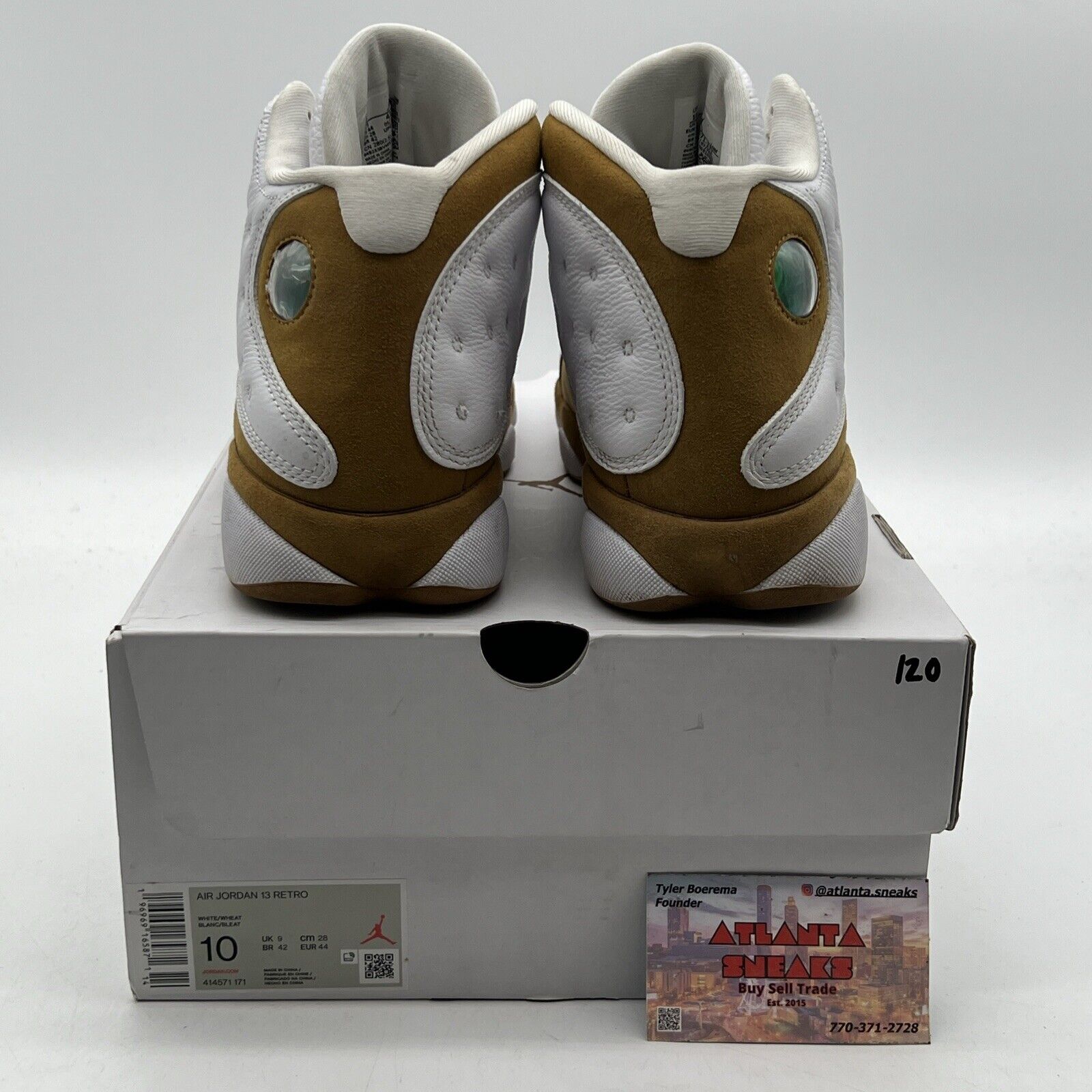 Size 10 - Air Jordan 13 Retro 2023 Wheat White Suede Leather (414571-171)