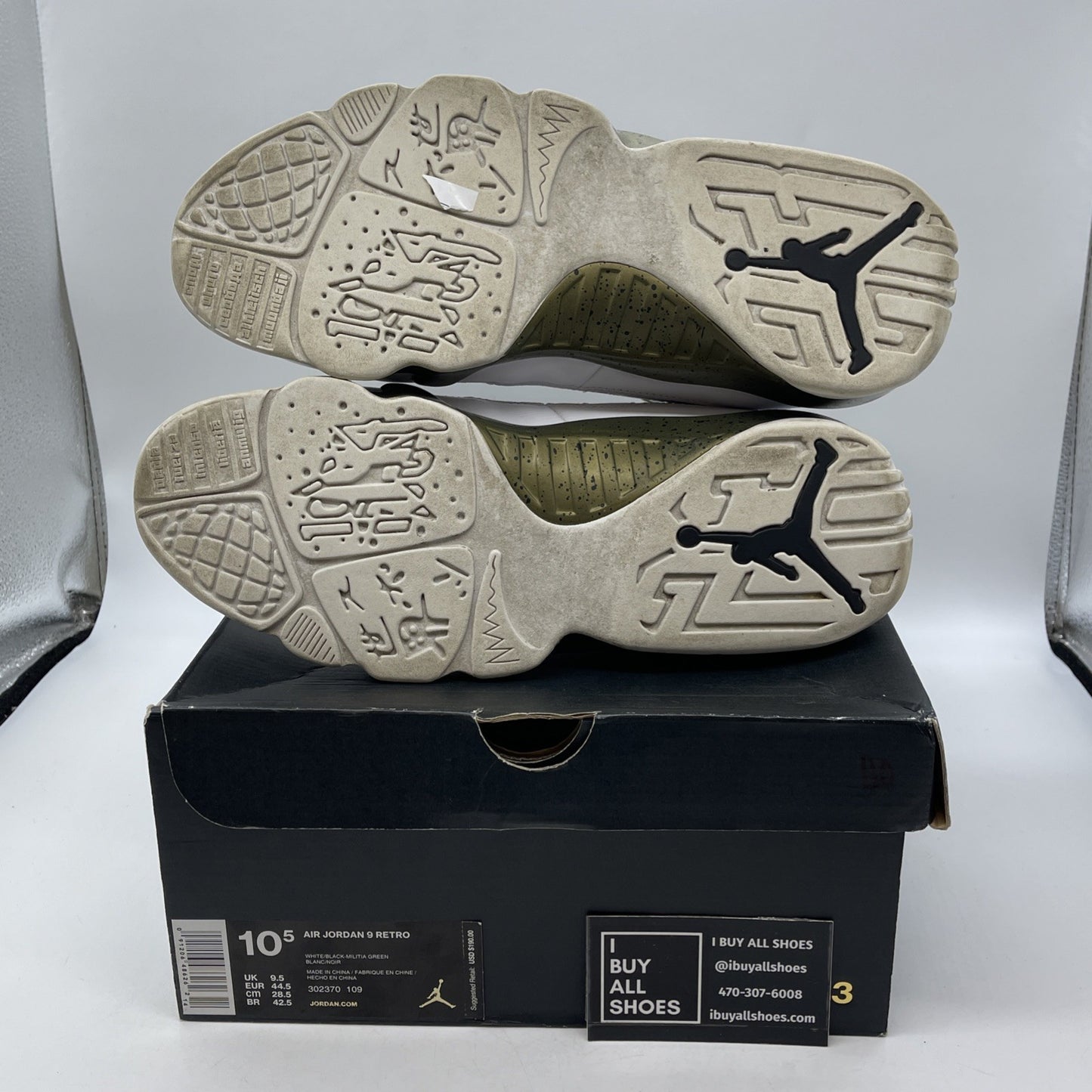 Size 10.5 - Air Jordan 9 Retro Statue (302370-109)