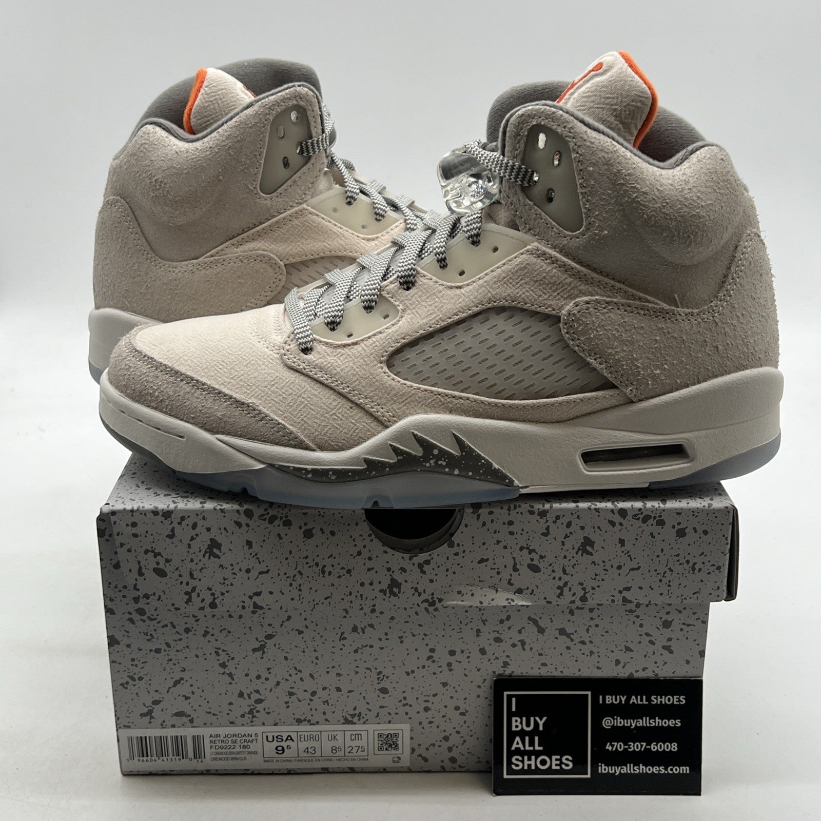 Size 9.5 - Air Jordan 5 Retro SE Craft Light Orewood Brown (FD9222-180)