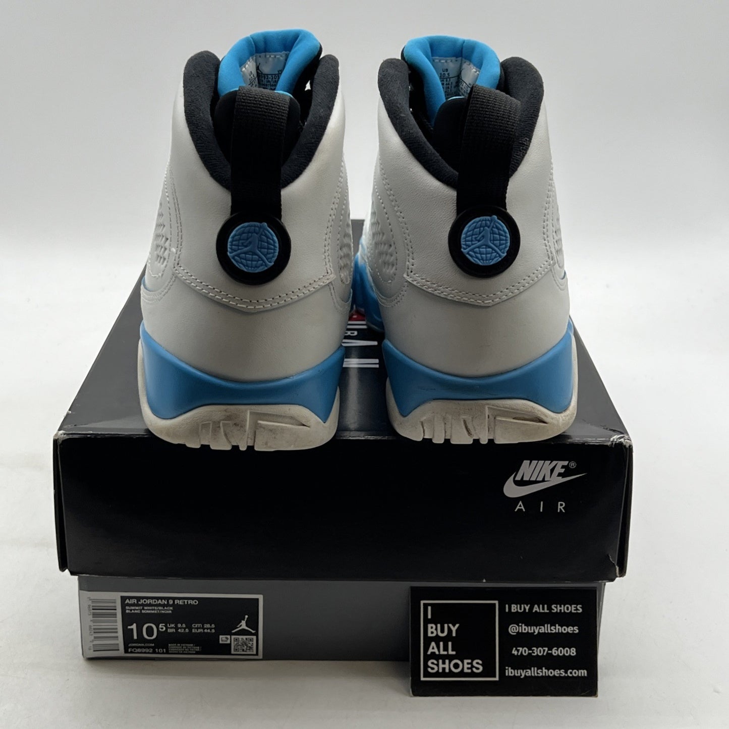 Size 10.5 - Air Jordan 9 Retro 2024 Powder Blue (FQ8992-101)
