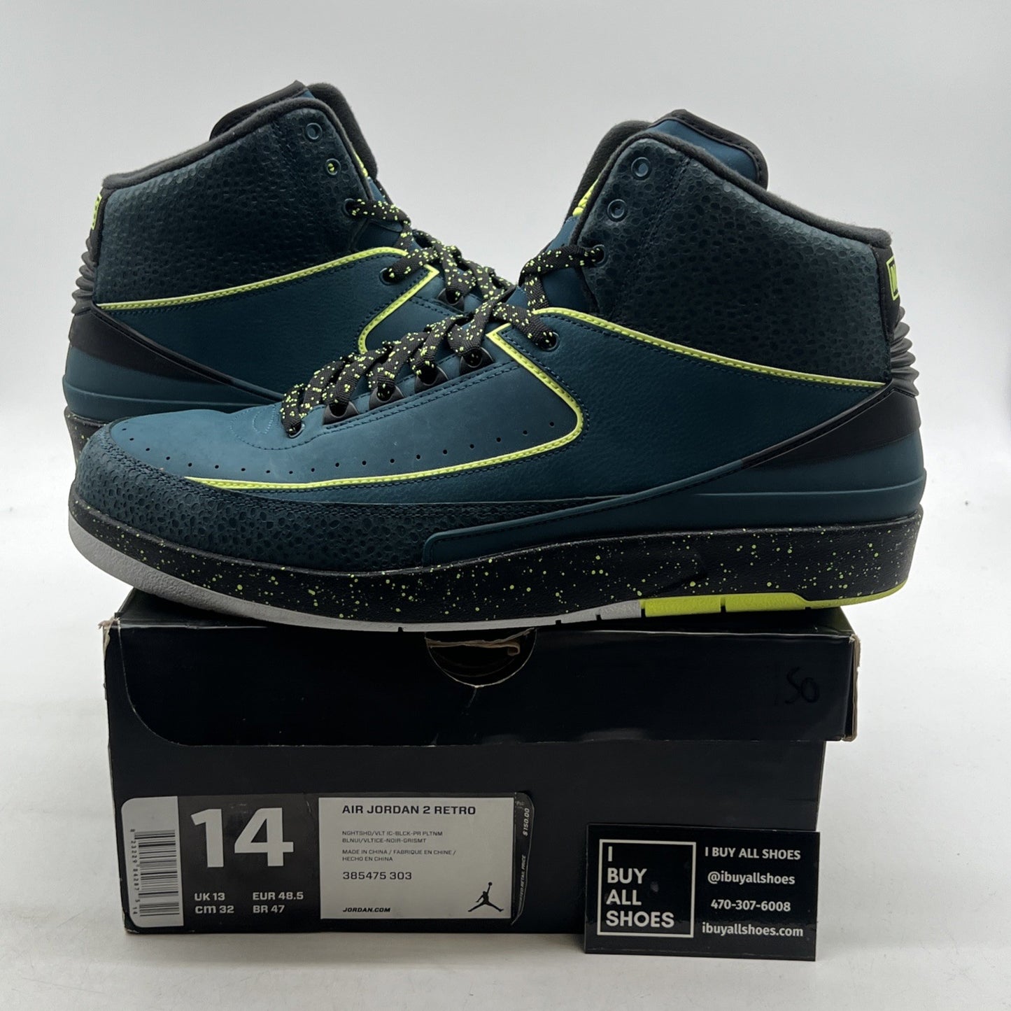 Size 14 - Air Jordan 2 Retro Nightshade (385475-303)