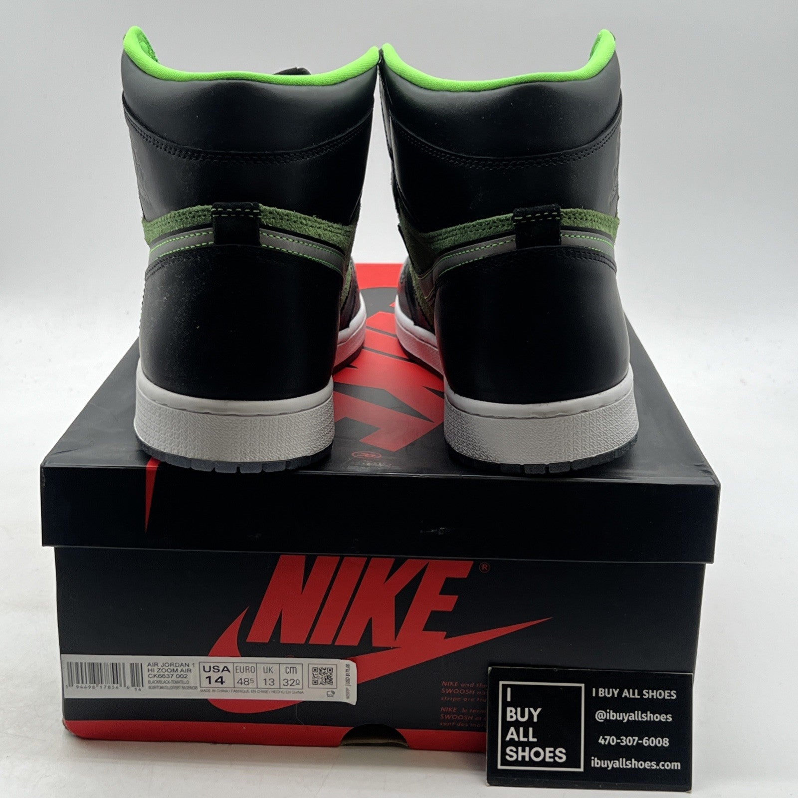 Size 14 - Air Jordan 1 Zoom High Zen Green (CK6637-002)