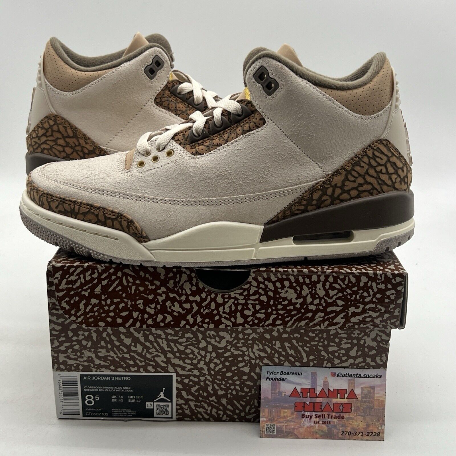 Size 8.5 - Air Jordan 3 Retro Low Palomino (CT8532-102)