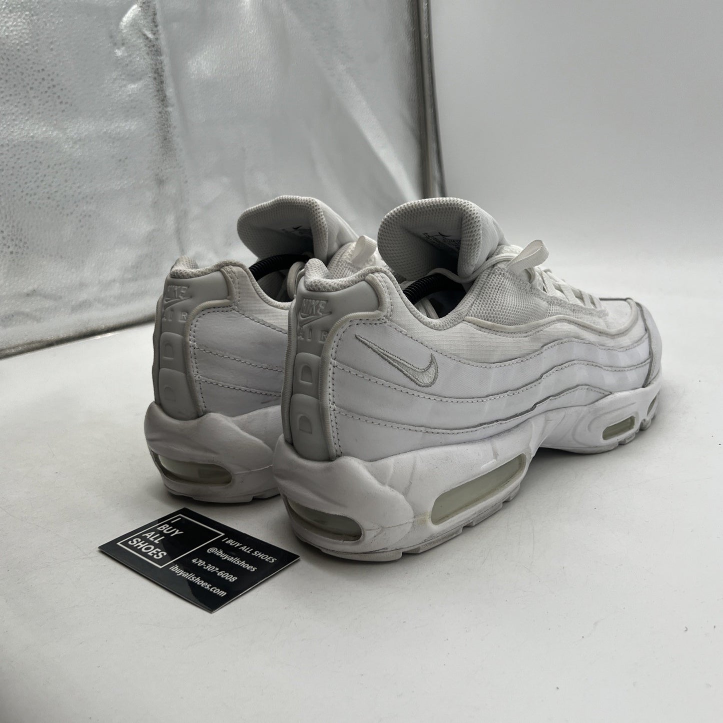 Size 12 - Nike Air Max 95 Triple White (CT1268-100)