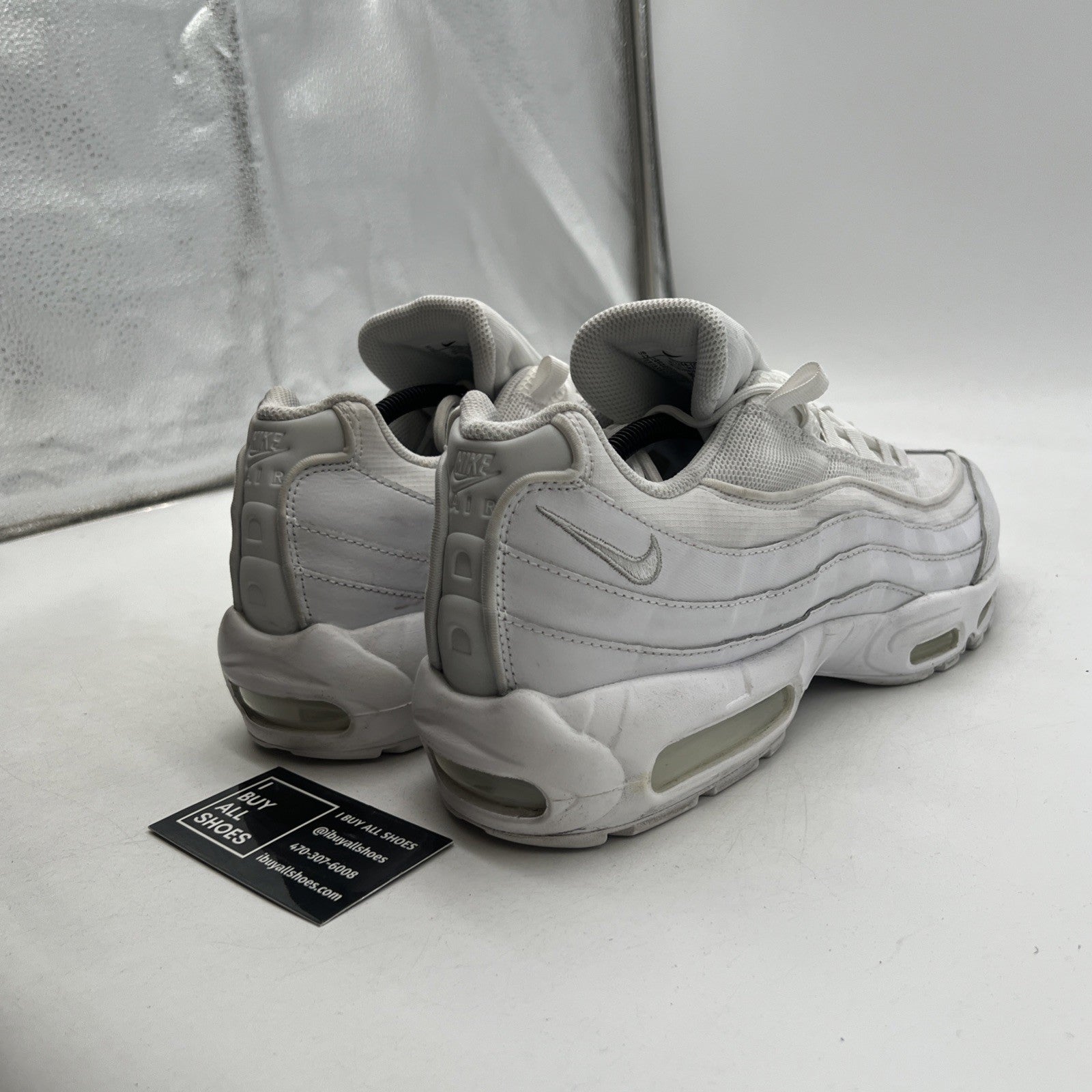Size 12 - Nike Air Max 95 Triple White (CT1268-100)