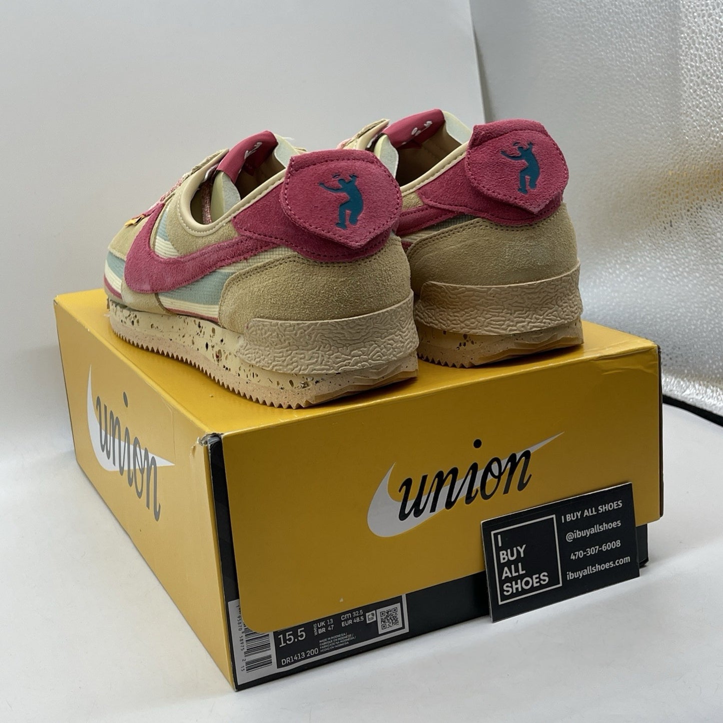 Size 14 - Nike Union LA x Cortez SP Sesame Brown Blue Suede (DR1413-200)