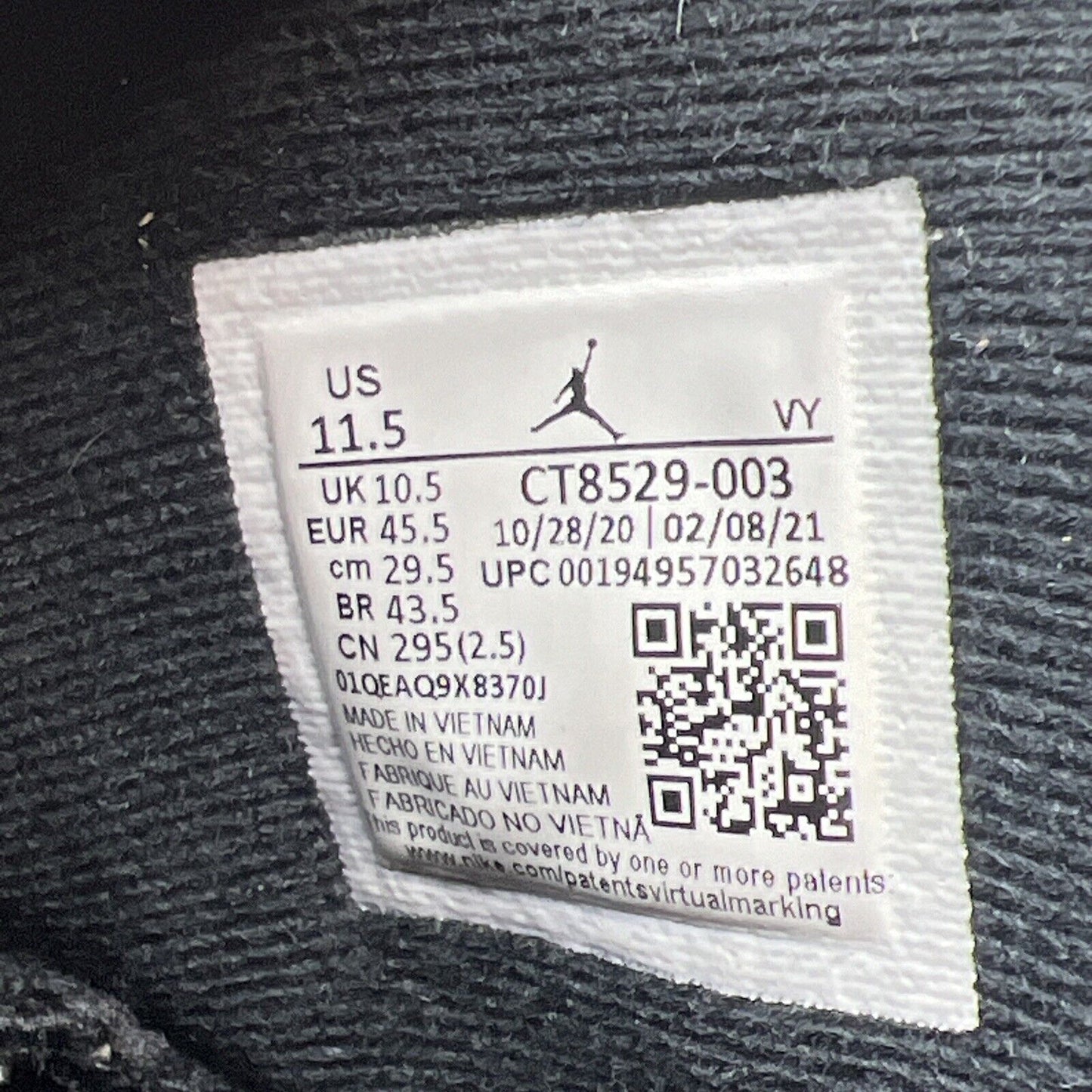 Size 11.5 - Jordan 6 Retro Electric Green 2021 Black Suede (CT8529-003)