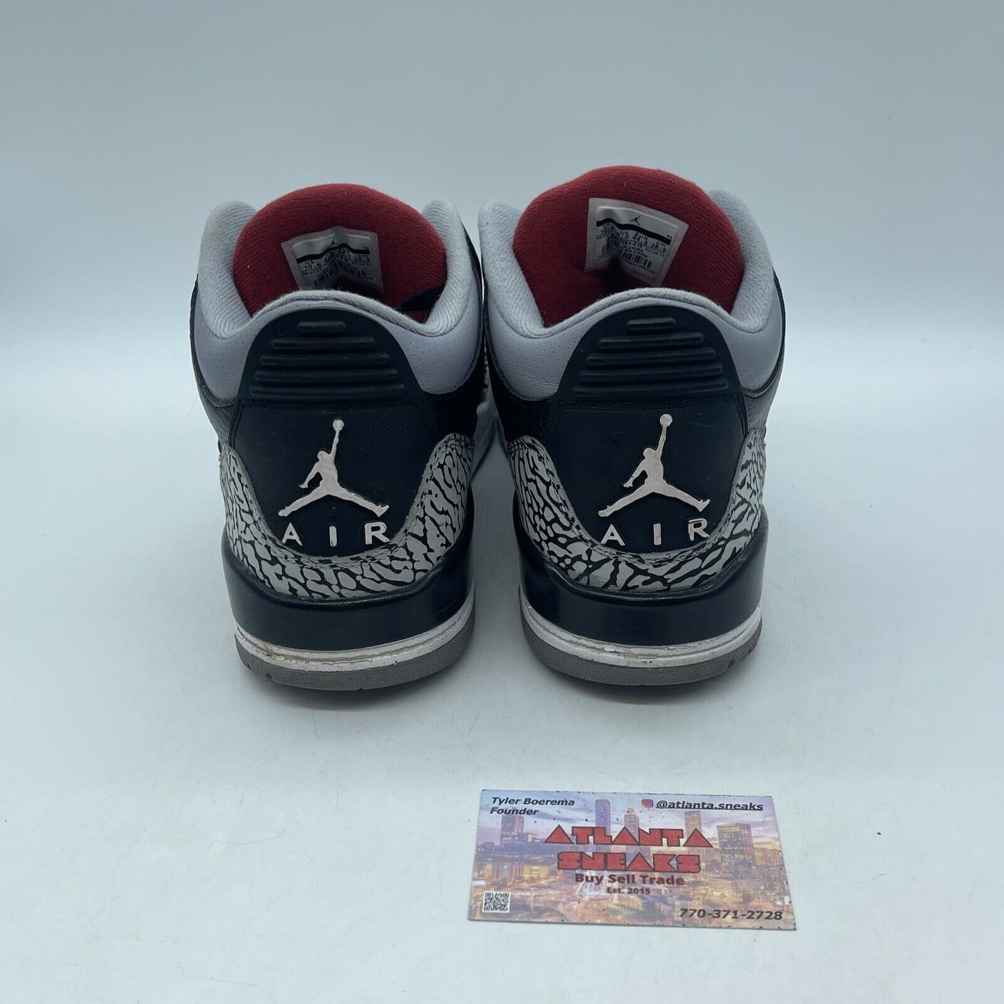 Size 10 - Jordan 3 Retro release Grey Suede Black Leather (136064-010)