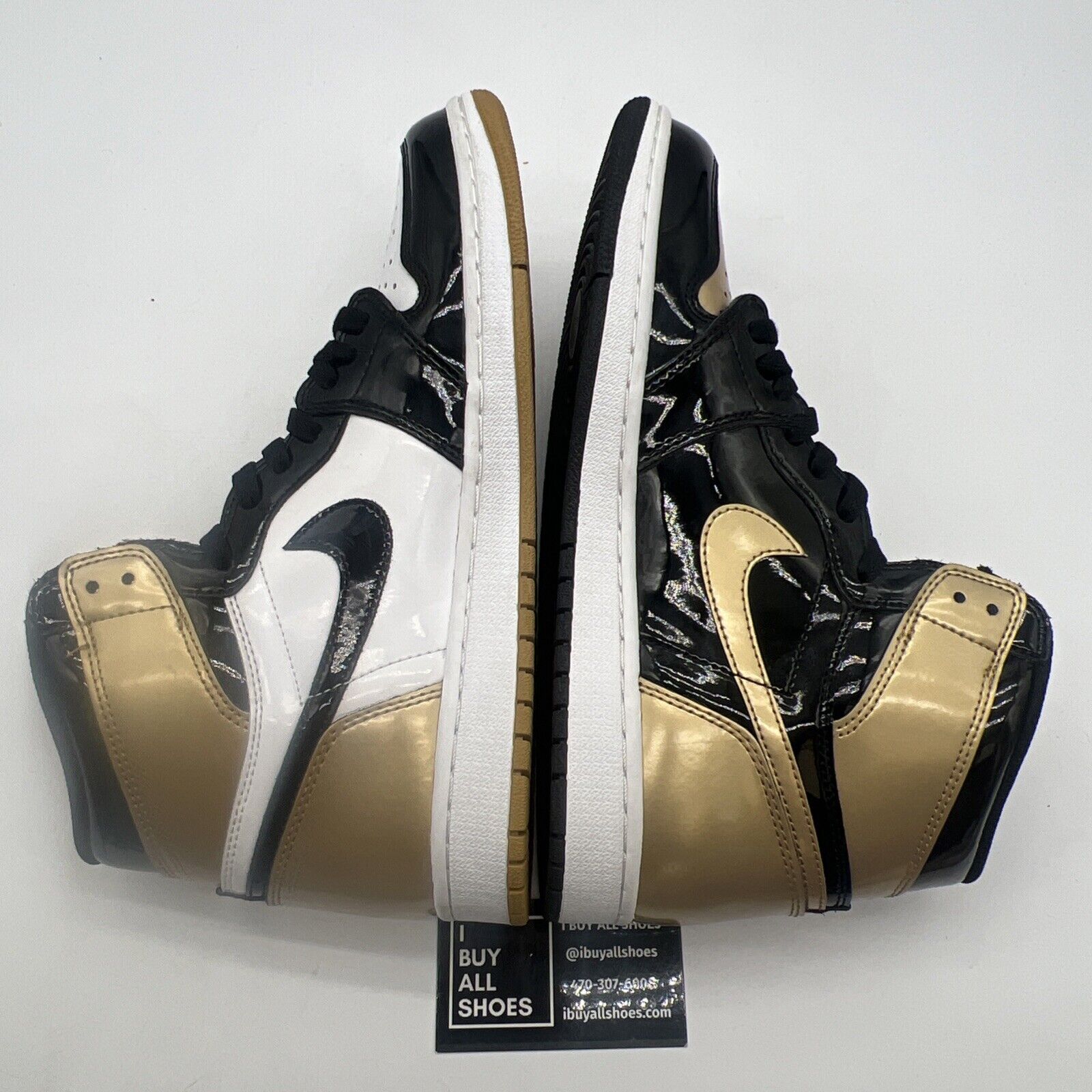 Size 10 - Air Jordan 1 Retro OG NRG High Gold Top 3 (861428-001)