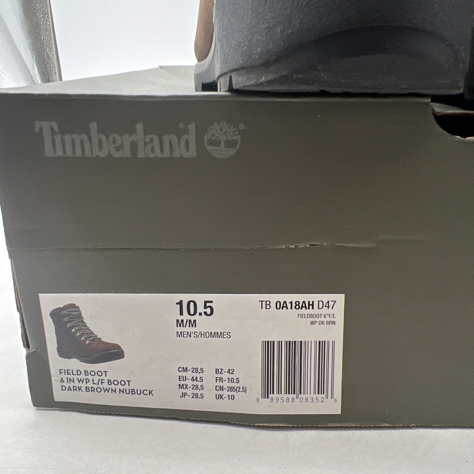 Size 10.5 - Timberland 6" Field Boot Brown (TB0A18AHD47) Snow Rain Boots