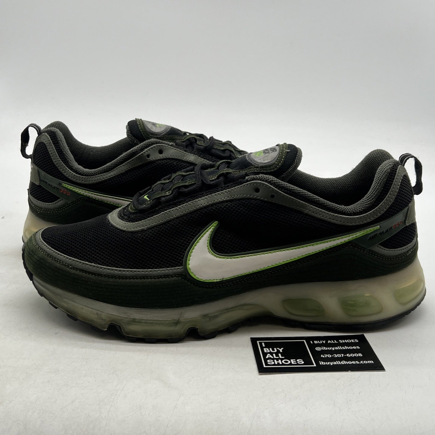 Size 13 - Nike Air Max 360 II Black Army Olive (315380-011)