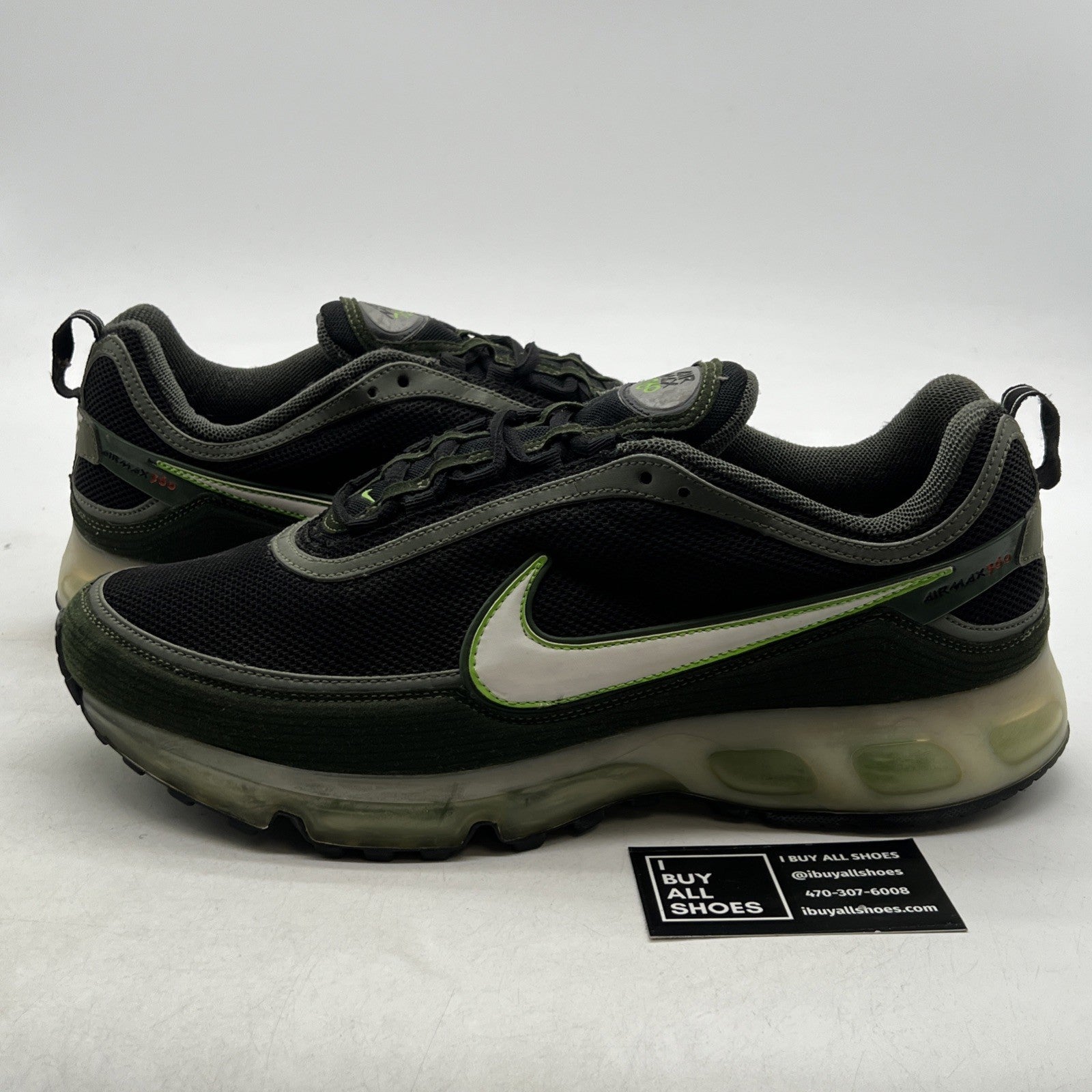 Size 13 - Nike Air Max 360 II Black Army Olive (315380-011)