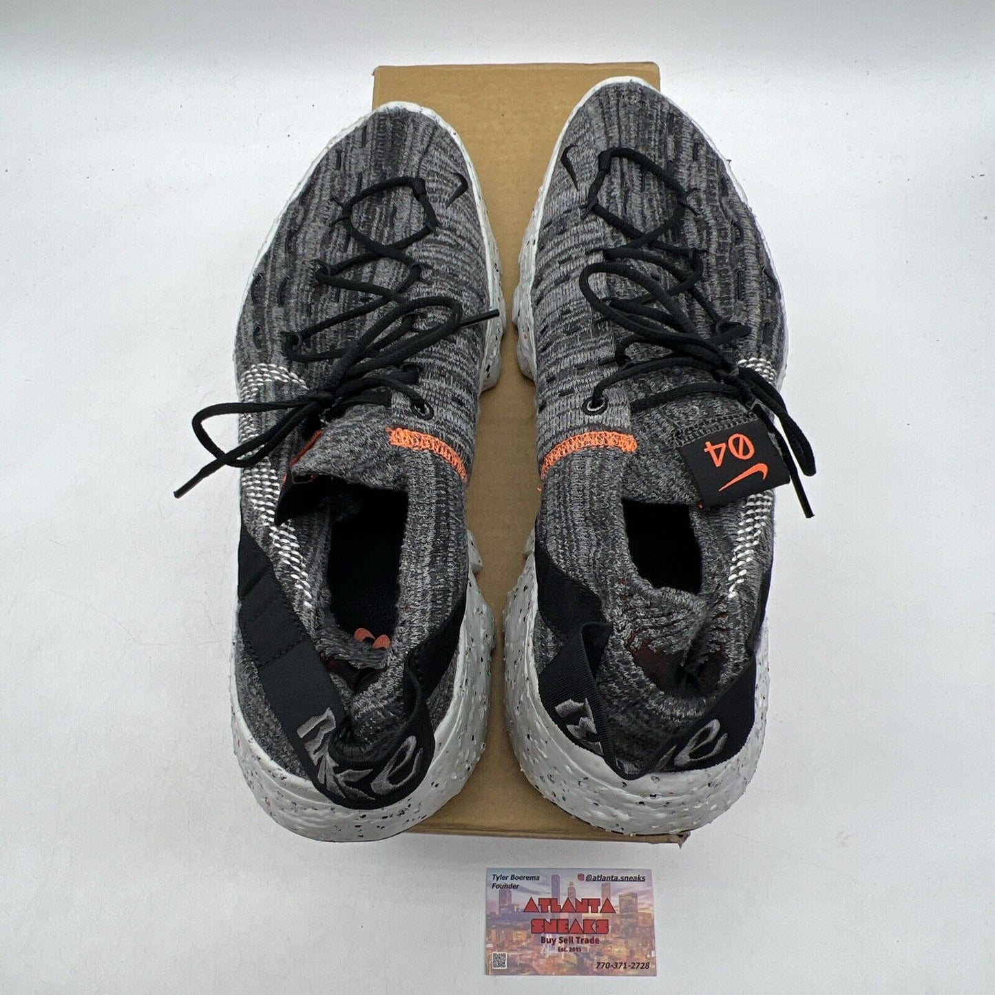 Size 11 - Nike Space Hippie 04 Iron Grey Black Orange Grey (CZ6398-002)